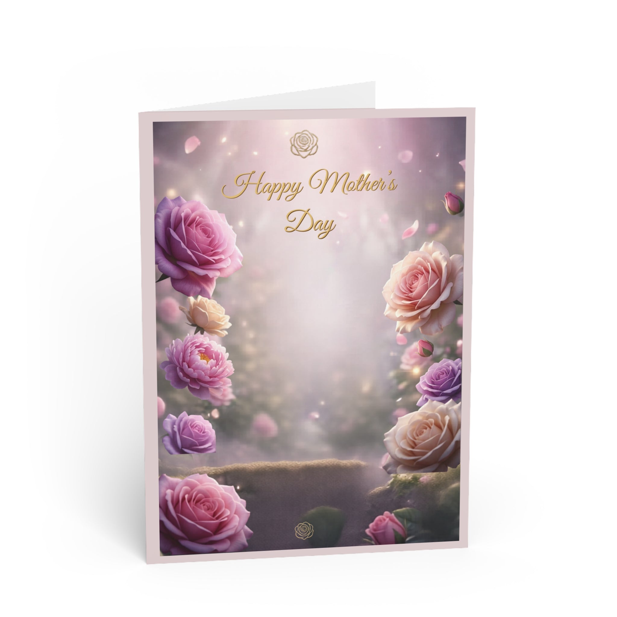 Mother's Day Greeting Card — "A Love That Blooms" Floral Mom & Child Card