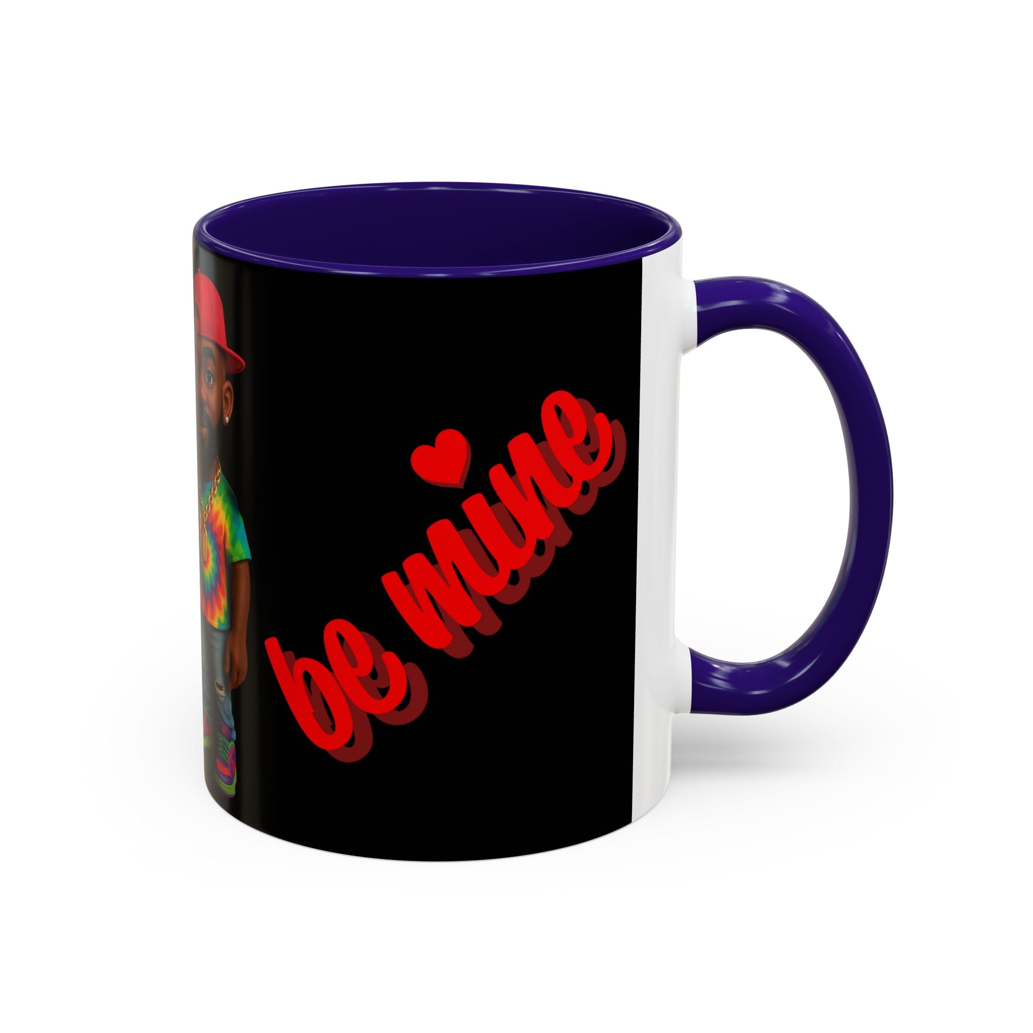 Colorful Be Mine Mug - Fun Couple Design, Perfect Gift for Love and Friendship