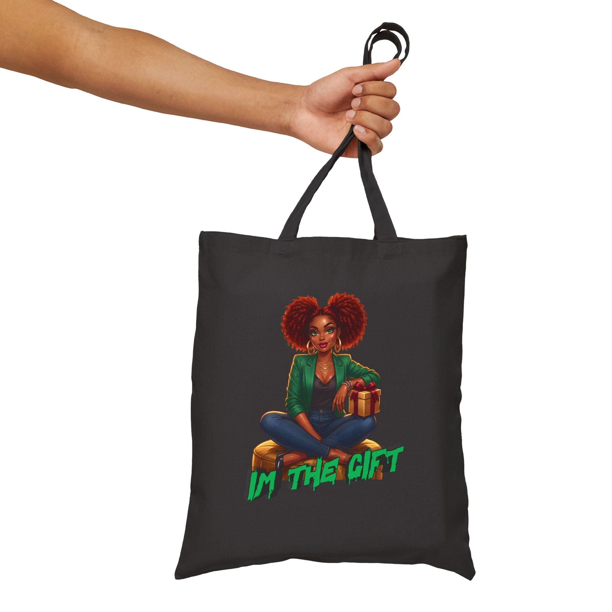 Tote Bag — "I’m The Gift" Afrocentric Graphic Tote