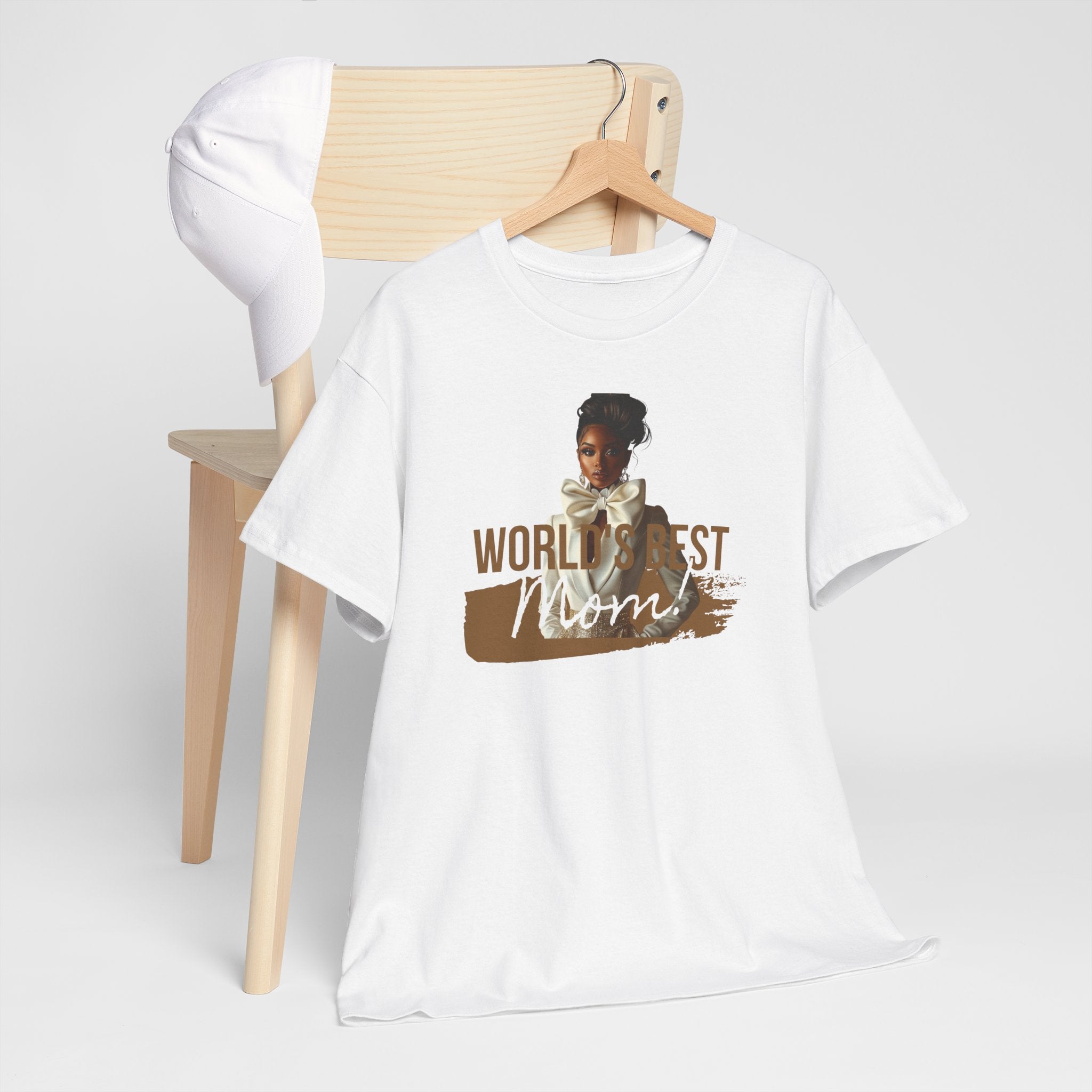 World's Best Mom Unisex Heavy Cotton Tee - Perfect Gift for Mother's Day