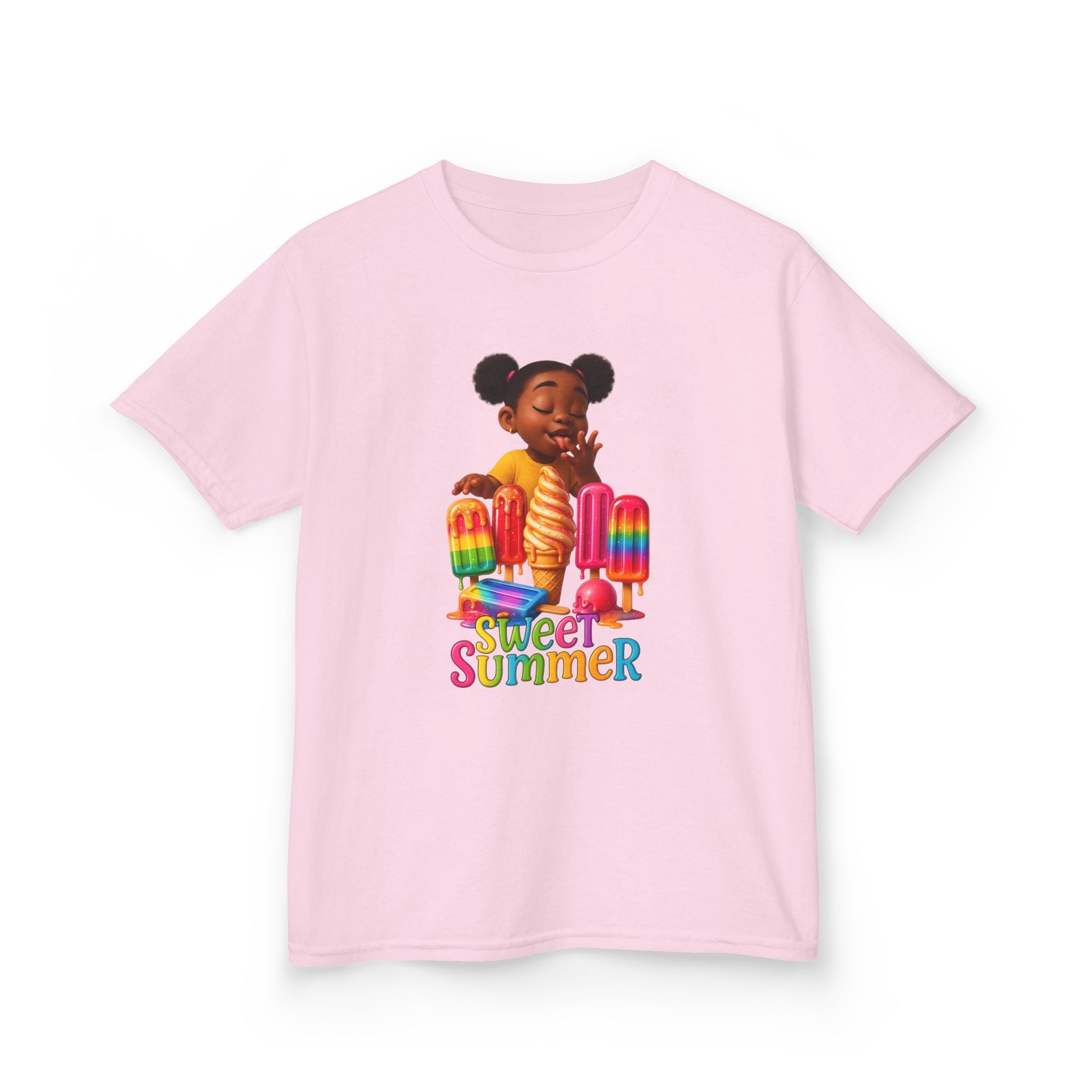 Kids Summer Ice Cream Tee - "Sweet Summer" Graphic T-Shirt