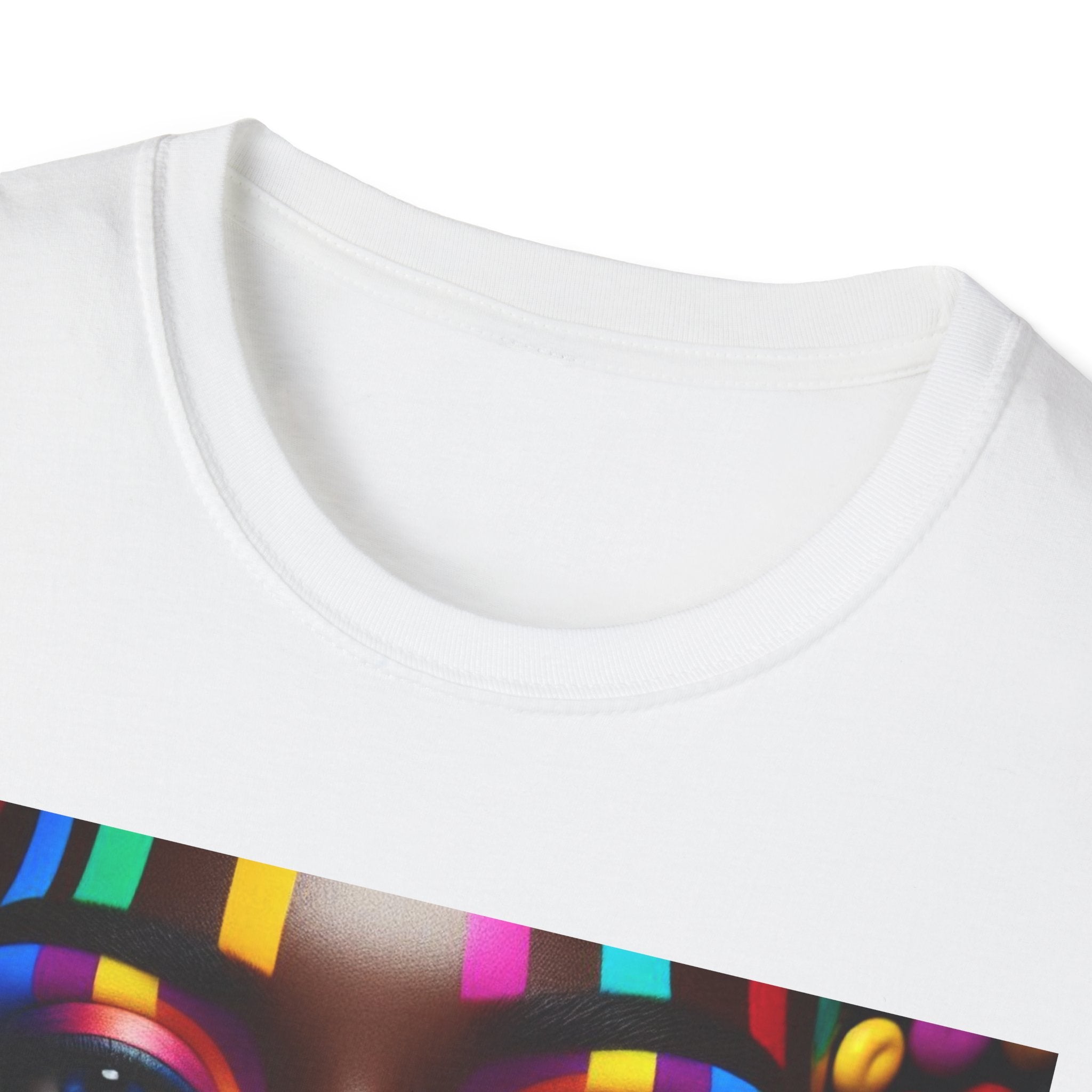 Colorful Pop-Art Afro Portrait T-Shirt