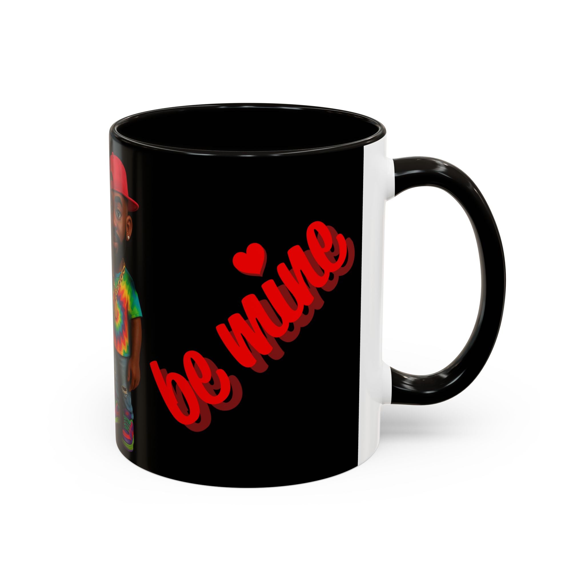 Colorful Be Mine Mug - Fun Couple Design, Perfect Gift for Love and Friendship