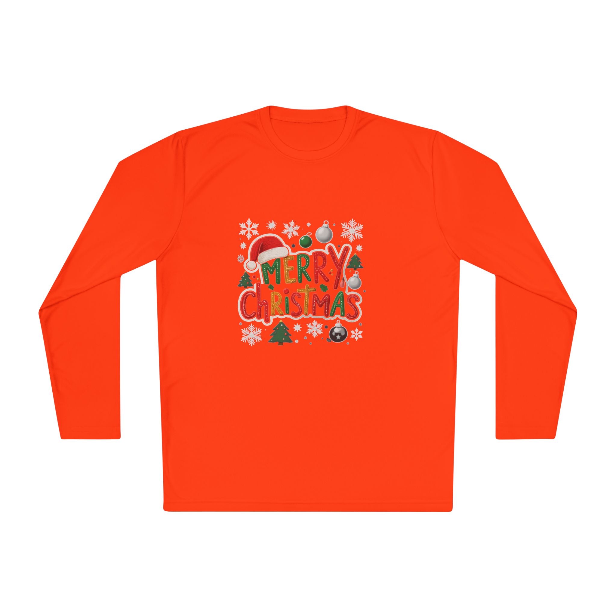 Merry Christmas Long Sleeve Tee — Festive Holiday Graphic Shirt