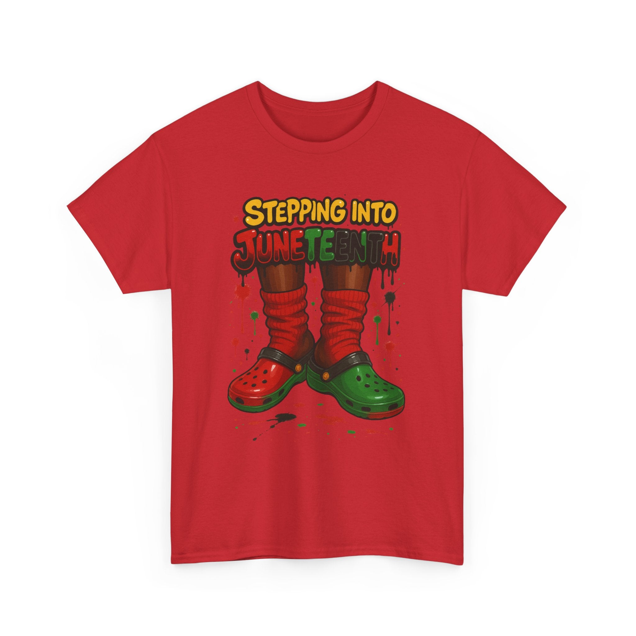 Stepping into the Holiday Spirit Tee - Fun Unisex Cotton T-Shirt, Christmas Gift, Holiday Apparel, Festive Wear, Casual Top, Unique Design