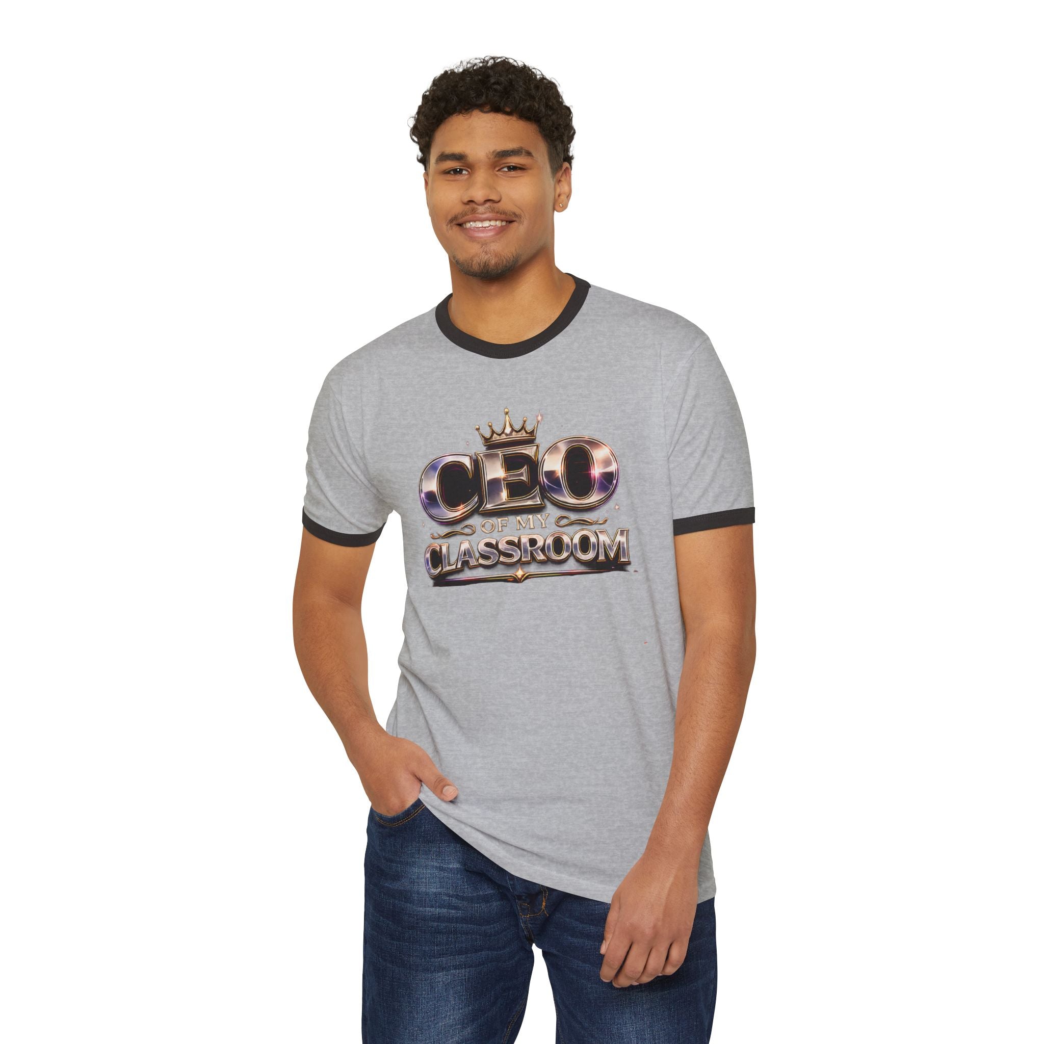 CEO of My Classroom Ringer T-Shirt — Funny Teacher Shirt for Educators