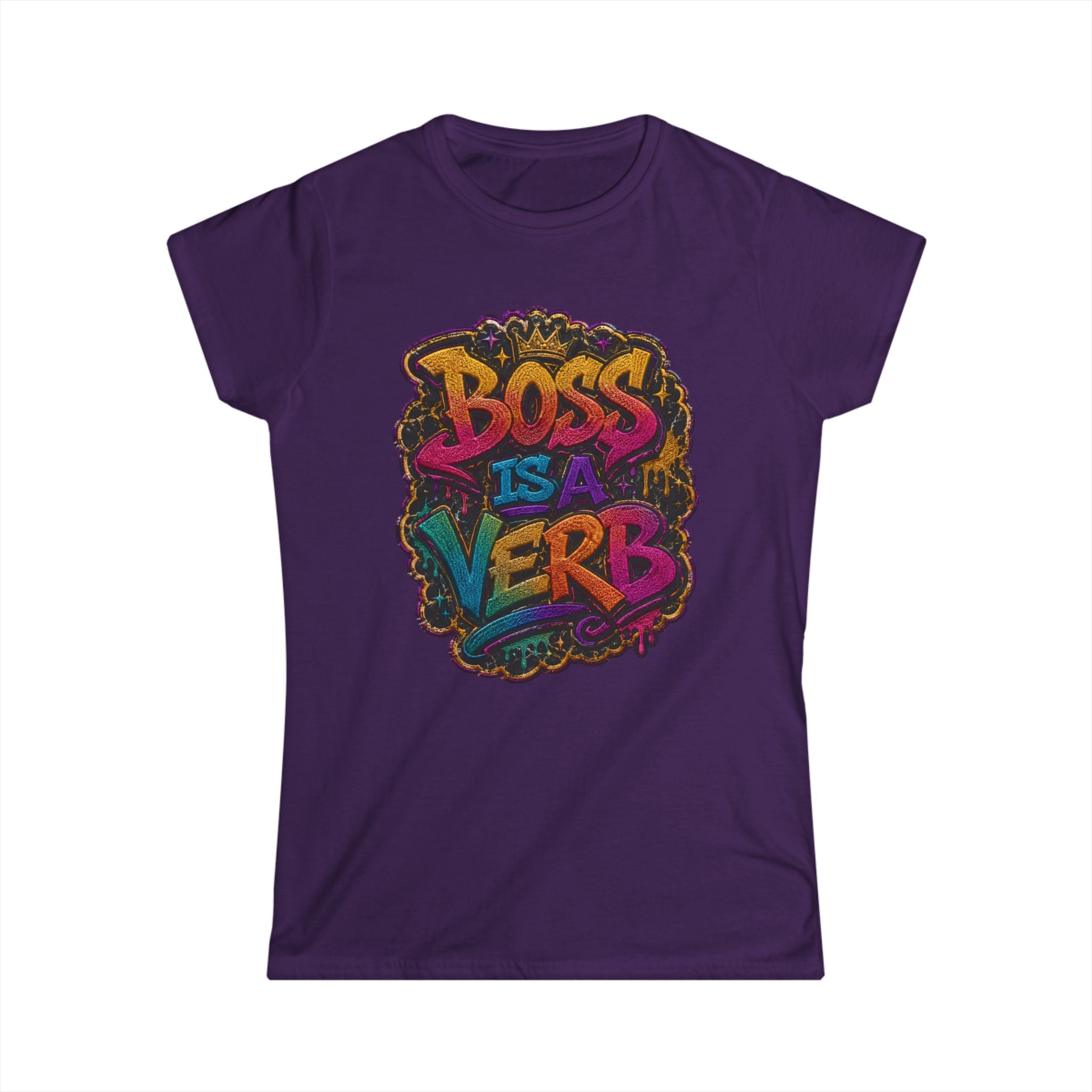 Boss Is a Verb Graphic Tee — Empowering Women's Leadership Shirt