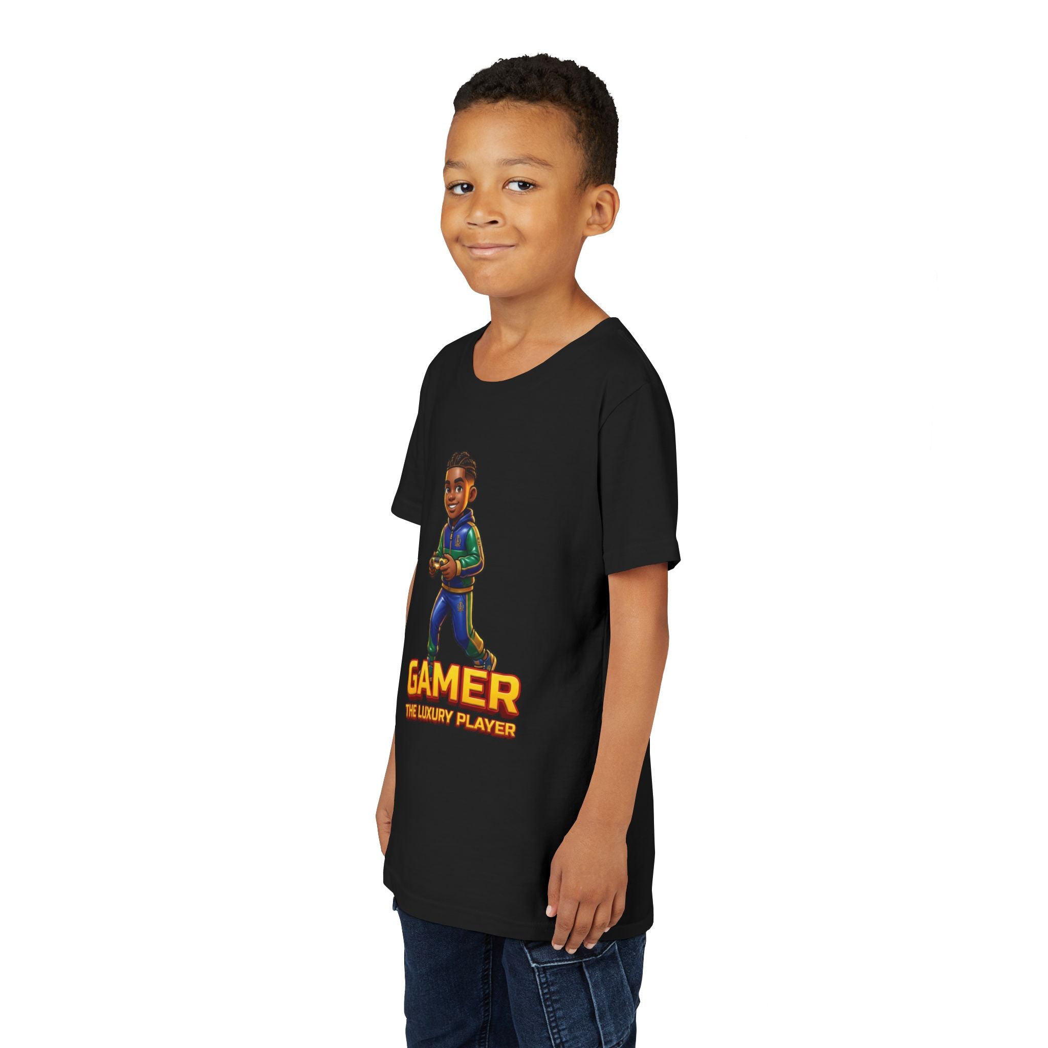 Youth Gamer T-Shirt — "Gamer The Next Player" Kids Video Game Tee