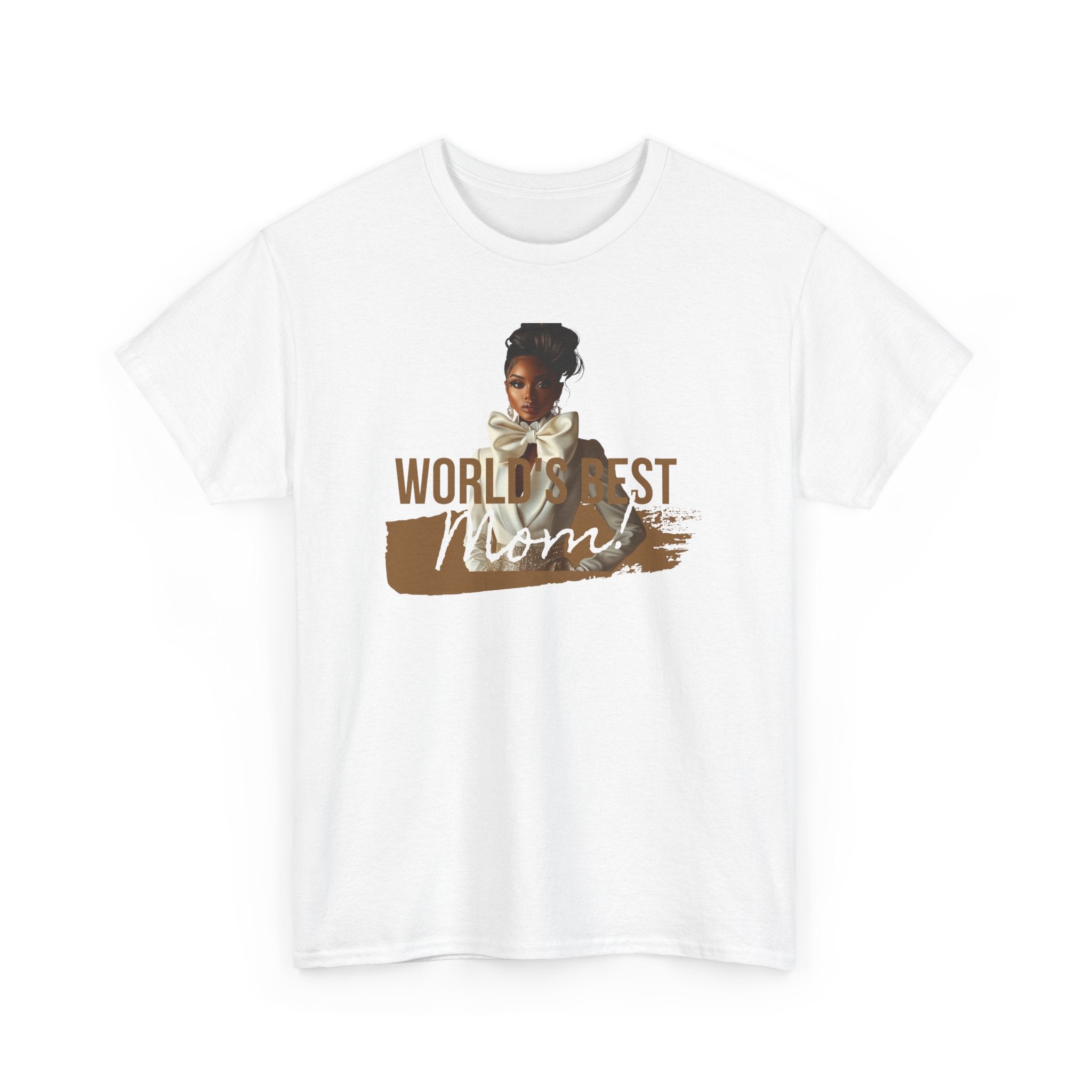 World's Best Mom Unisex Heavy Cotton Tee - Perfect Gift for Mother's Day