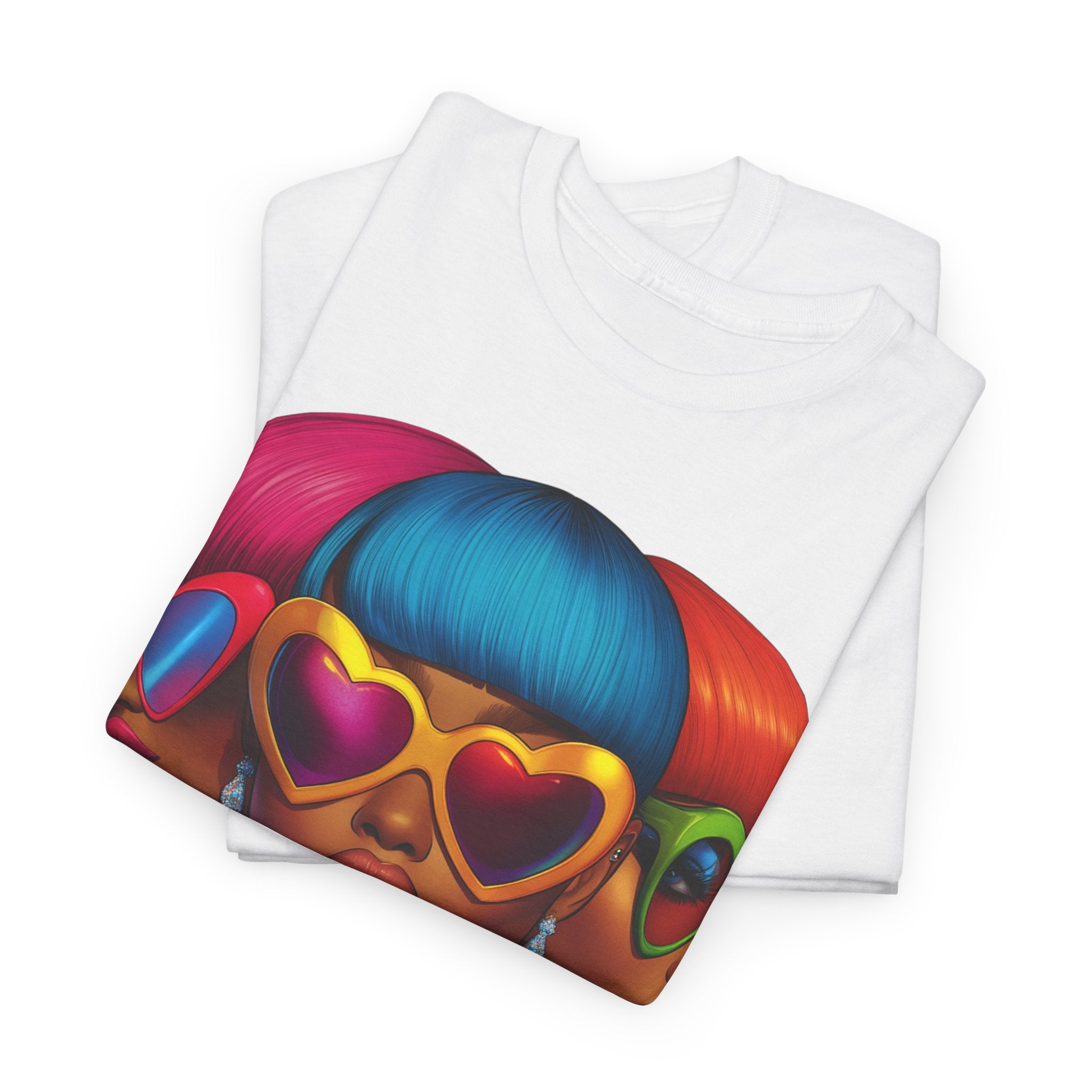 It's A Vibe Unisex Heavy Cotton Tee - Colorful Graphic T-Shirt for Casual Wear