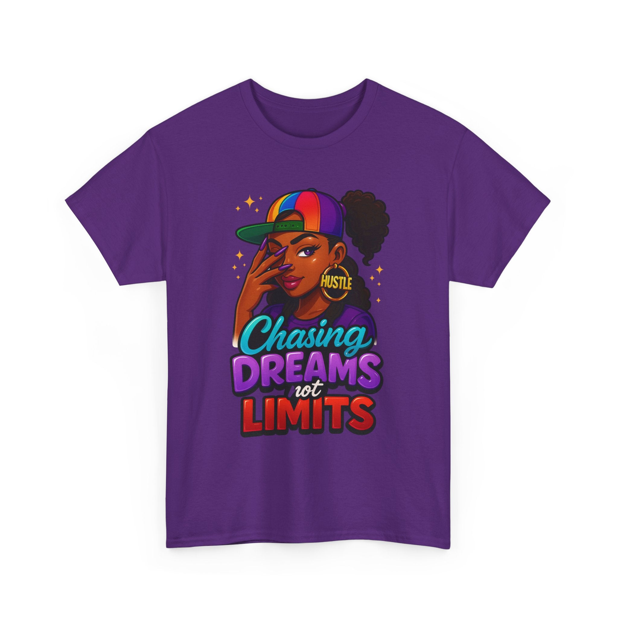 Chasing Dreams Unisex Heavy Cotton Tee - Inspirational Hustle Shirt
