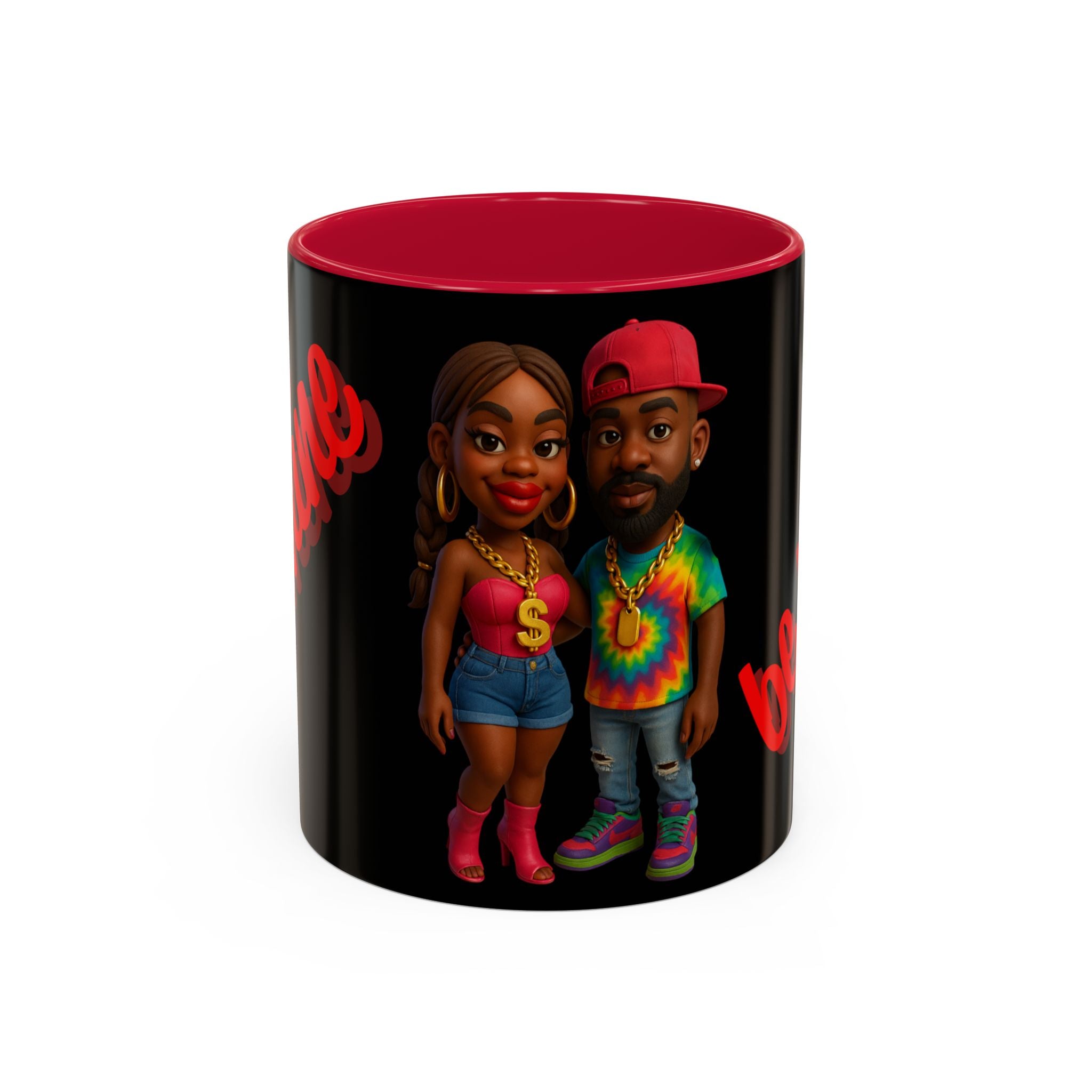 Colorful Be Mine Mug - Fun Couple Design, Perfect Gift for Love and Friendship