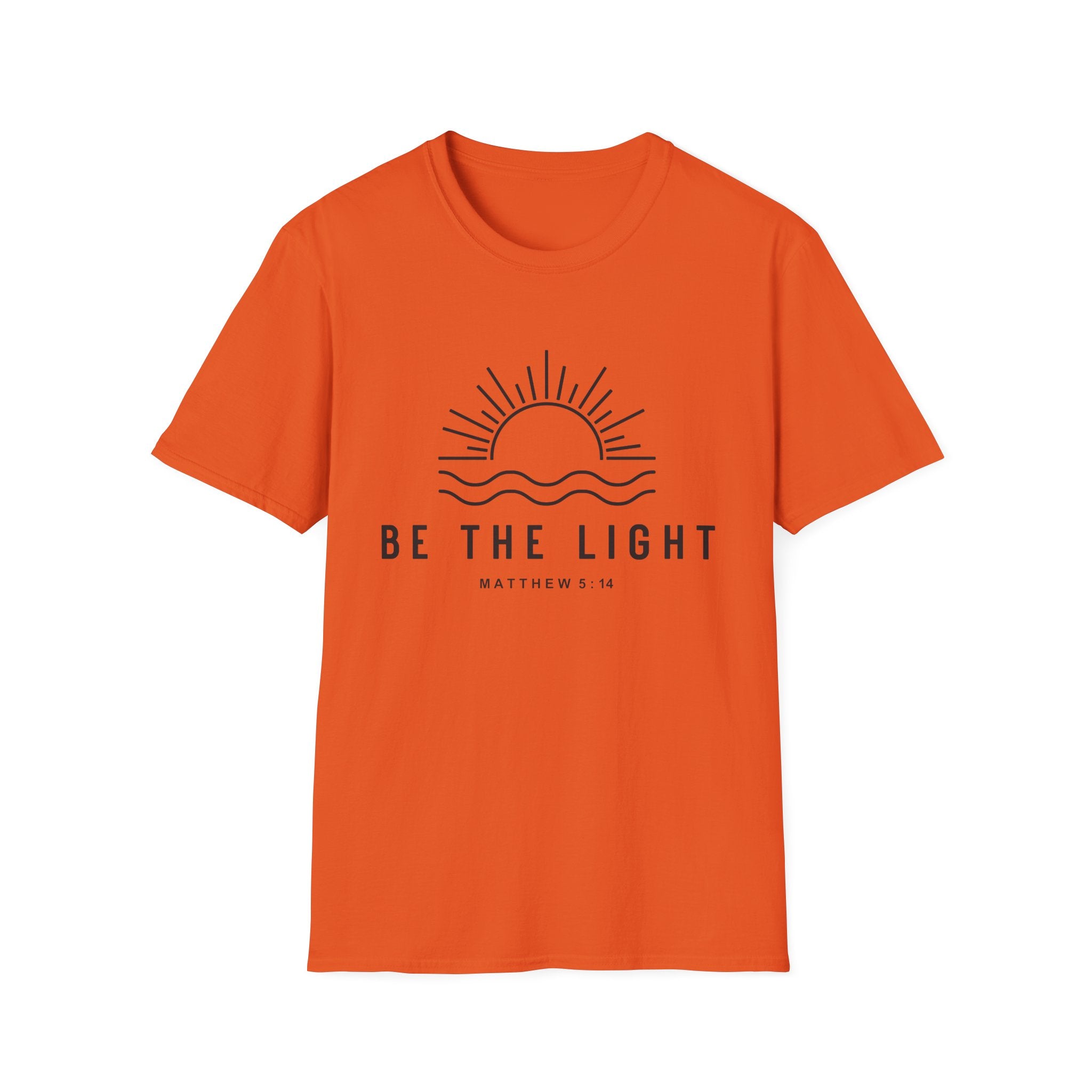 Be The Light Unisex T-Shirt - Inspirational Christian Apparel, Faith-Based Gift, Summer Wear, Positive Vibes, Matthew 5:14