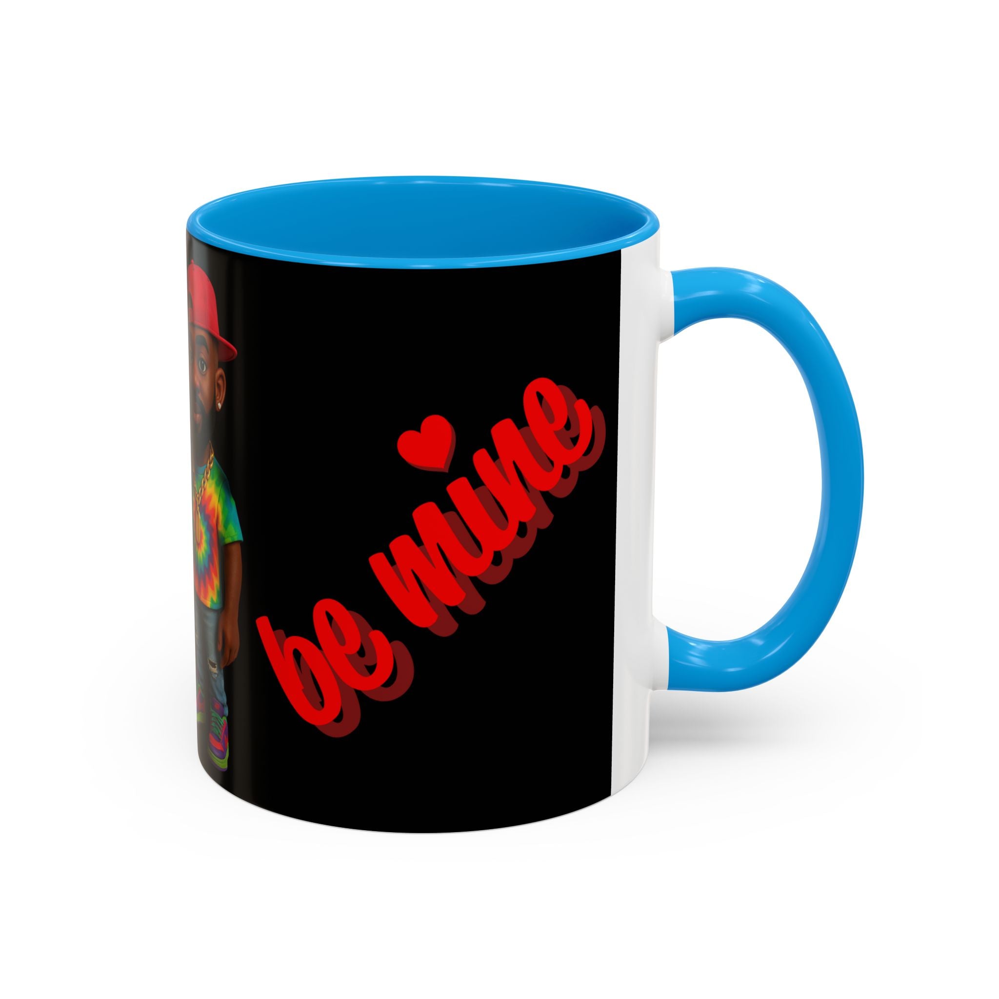 Colorful Be Mine Mug - Fun Couple Design, Perfect Gift for Love and Friendship