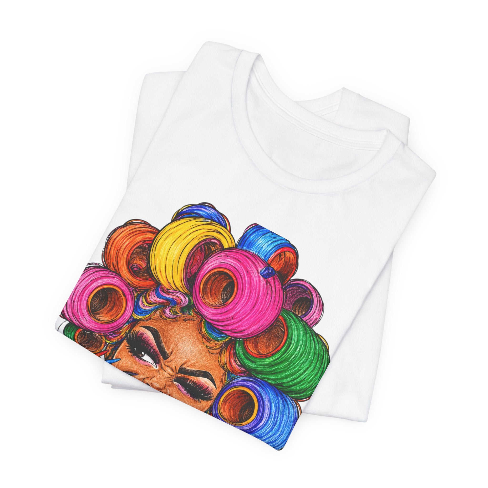 Graphic Tee — Colorful Roller Girl Illustration T-Shirt