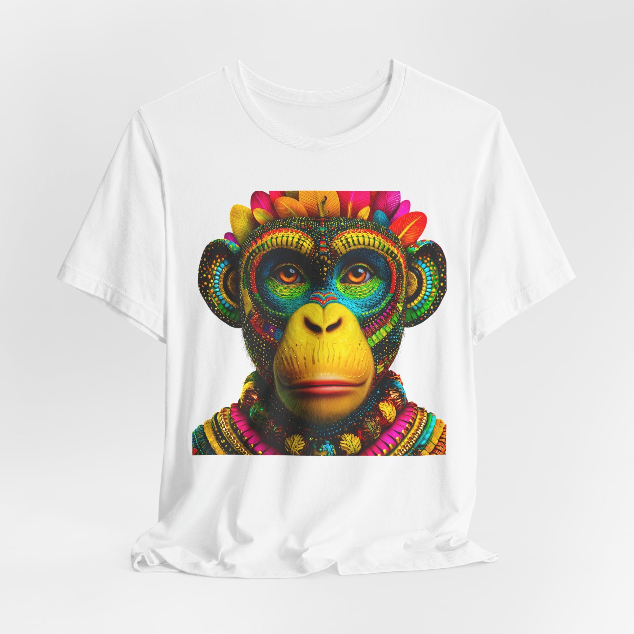 Colorful Tribal Monkey Graphic Tee