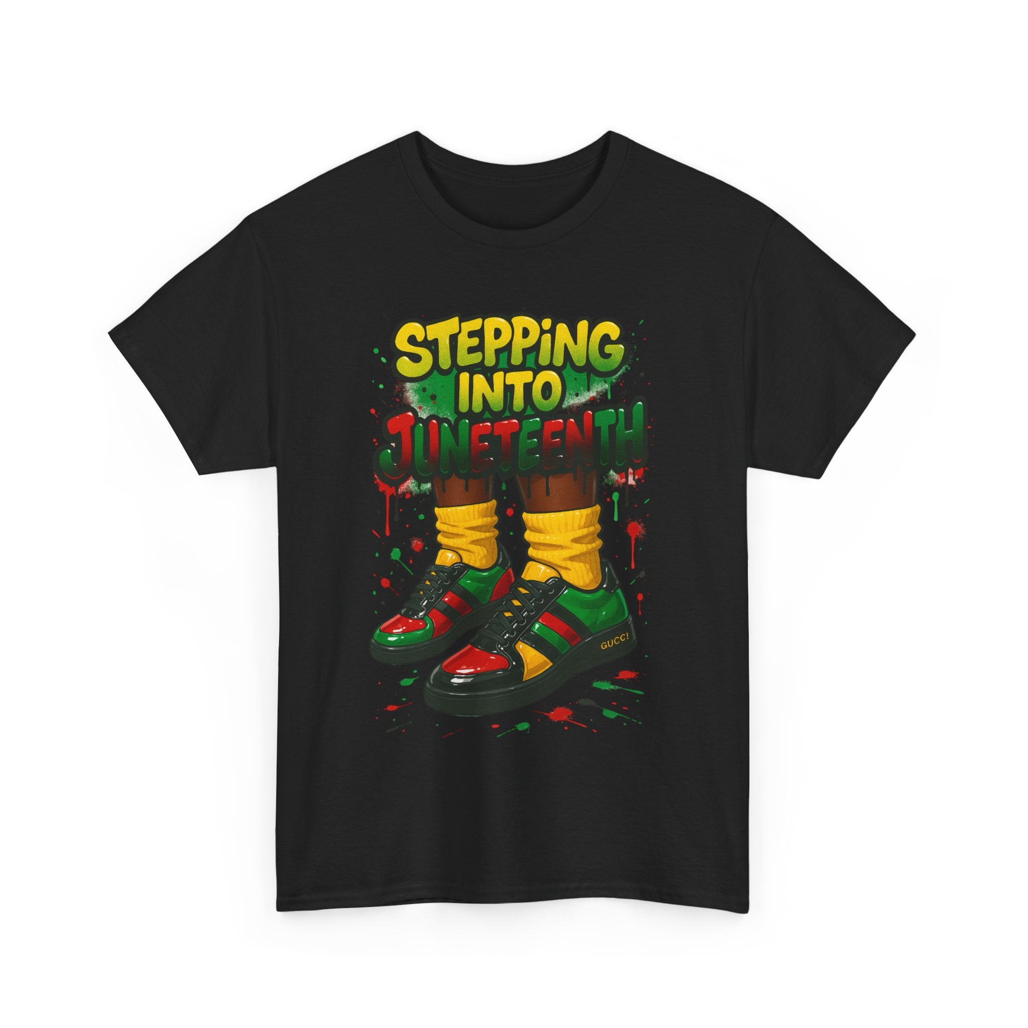 Just Stepping Into Juneteenth Unisex Heavy Cotton Tee | Celebration Shirt, Gift for Freedom, Black History Month, Party Wear