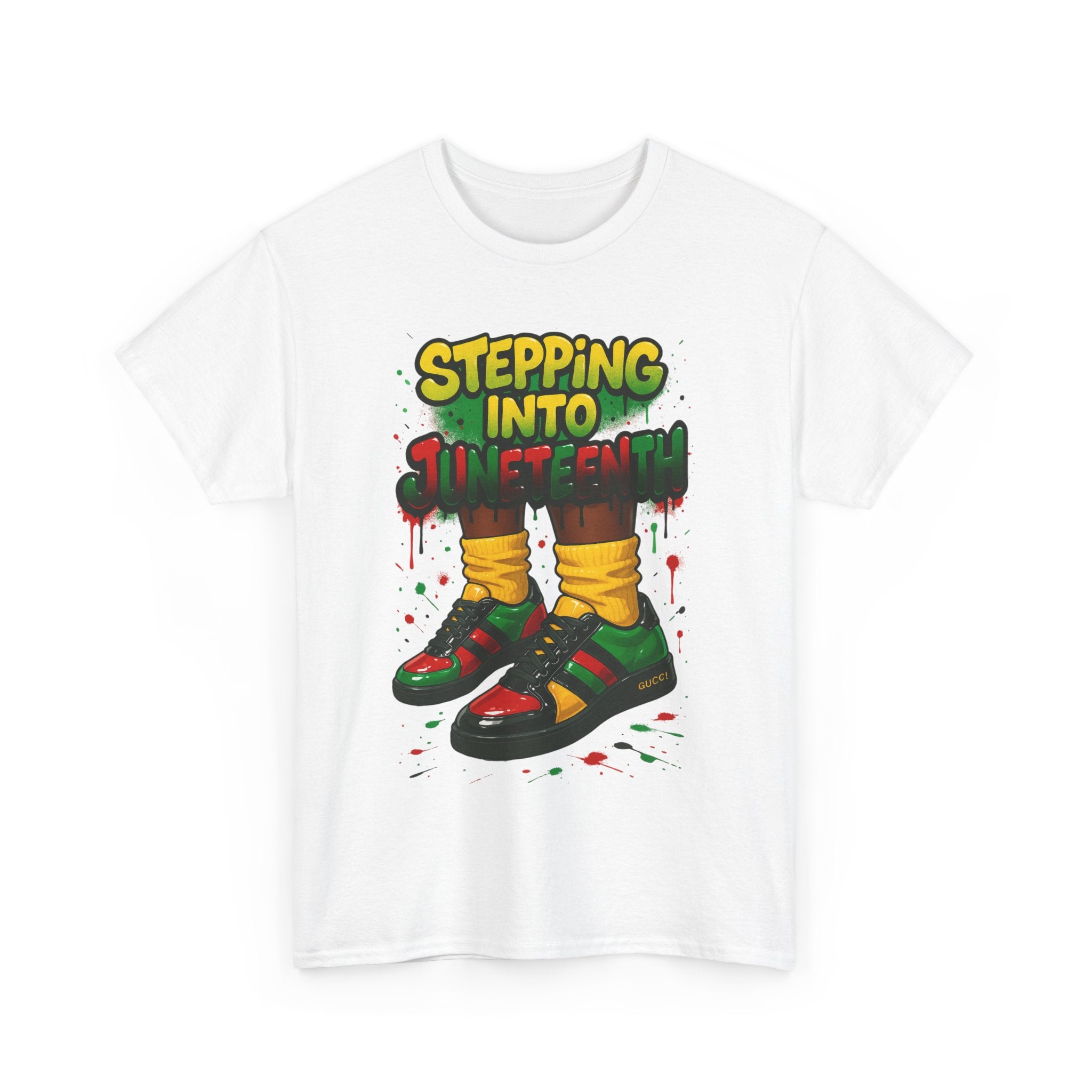 Just Stepping Into Juneteenth Unisex Heavy Cotton Tee | Celebration Shirt, Gift for Freedom, Black History Month, Party Wear