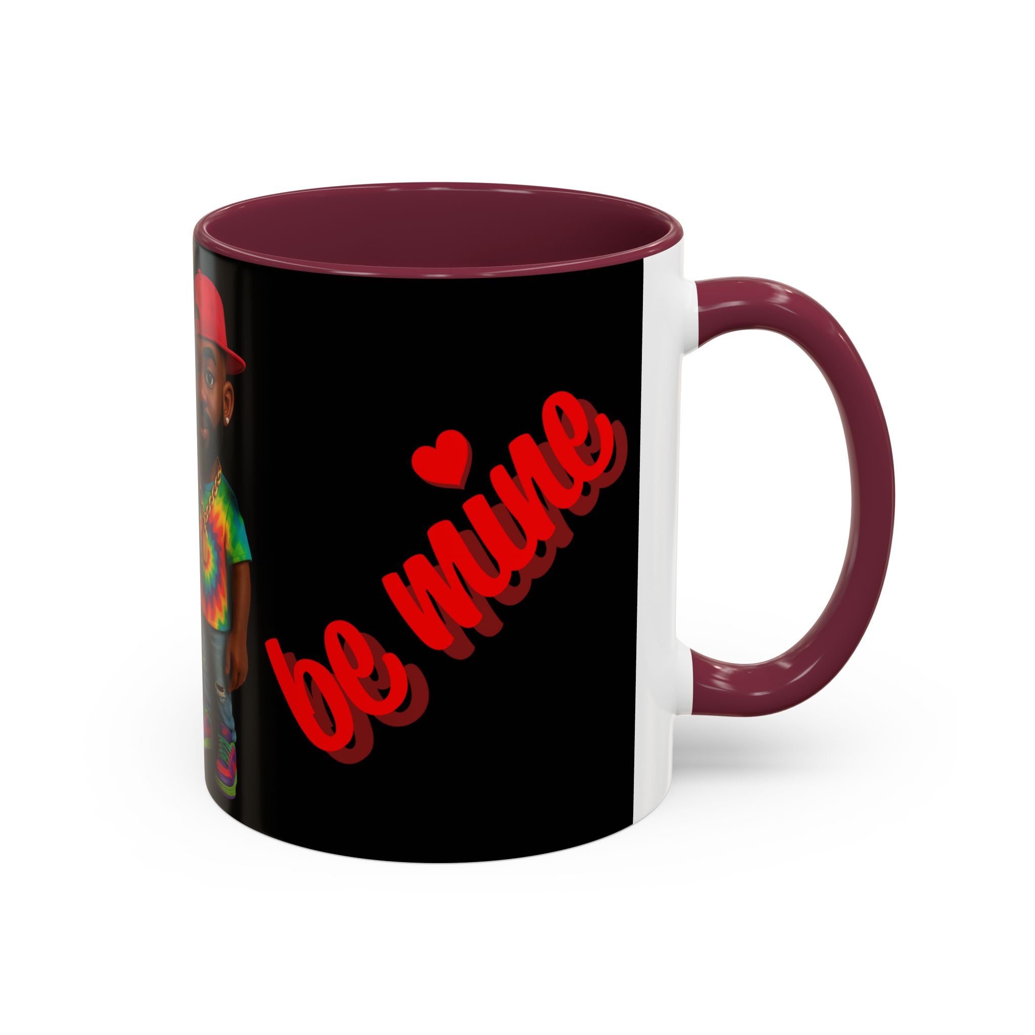 Colorful Be Mine Mug - Fun Couple Design, Perfect Gift for Love and Friendship