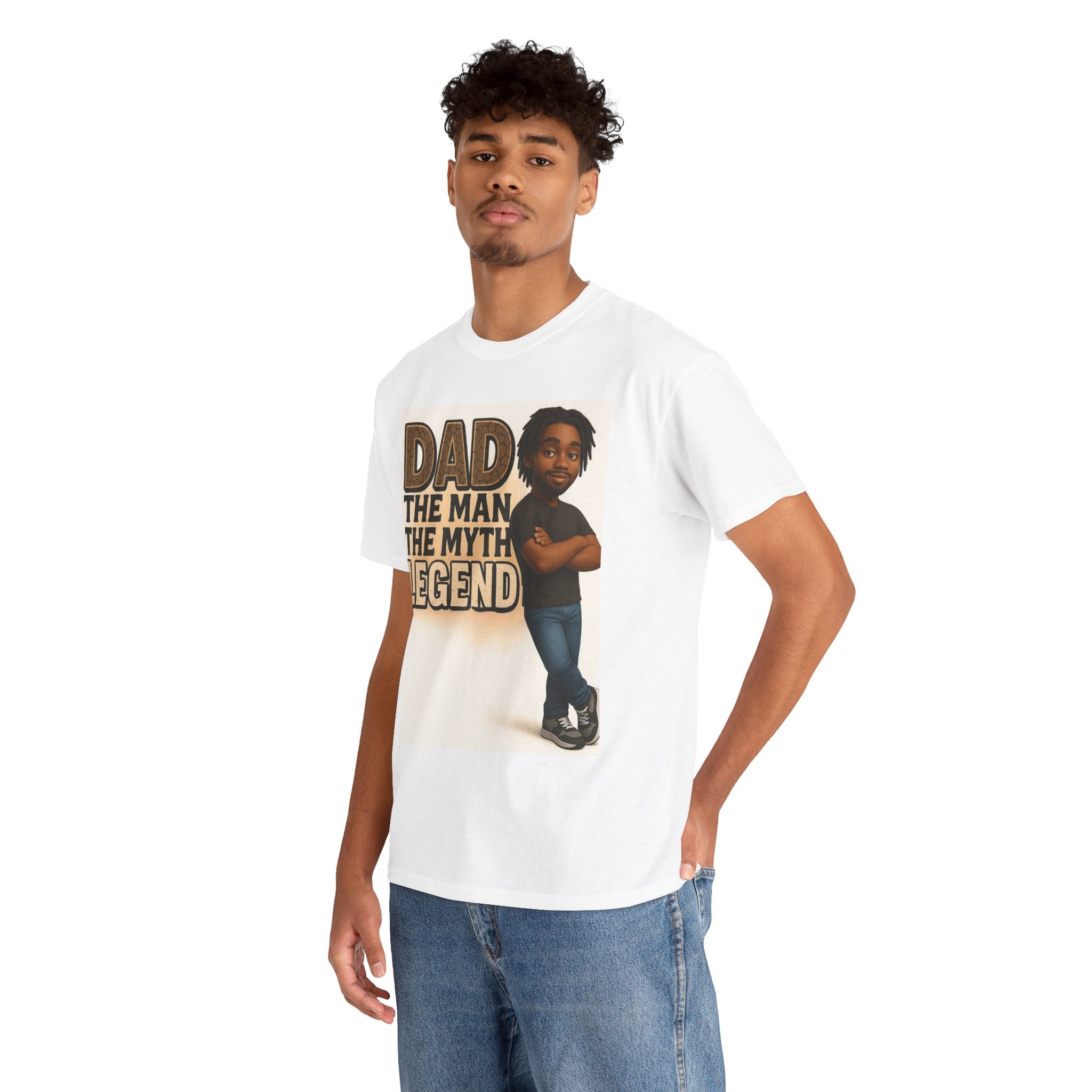Daddy Legend Heavy Cotton Tee | Perfect Gift for Father's Day, Birthday, Casual Wear, Family Gatherings, Everyday Comfort