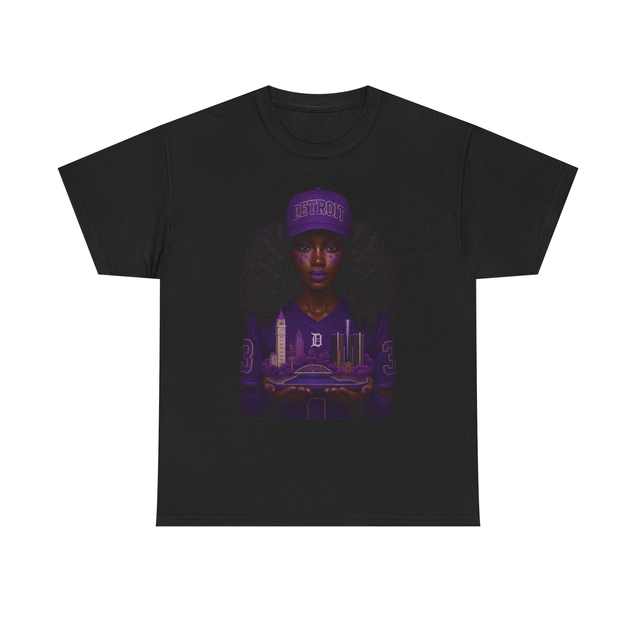 Purple Urban Culture Unisex Tee, Black Girl Magic Shirt, Empowerment T-Shirt, Hip Hop Fashion Top, Streetwear Outfit