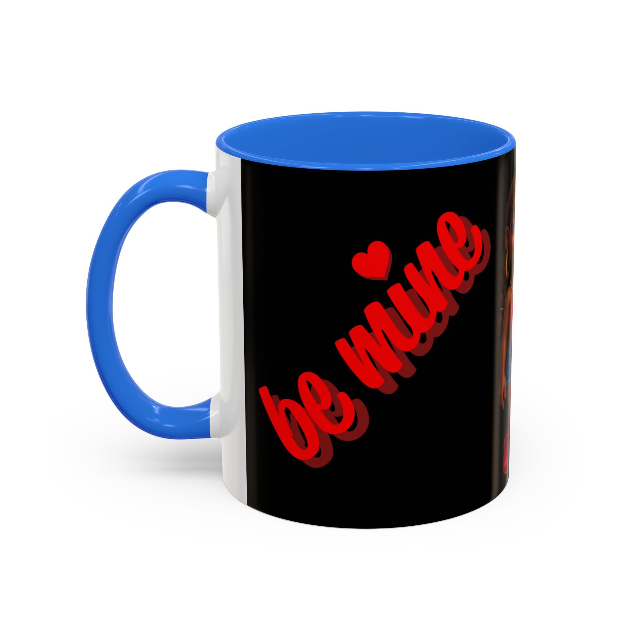Colorful Be Mine Mug - Fun Couple Design, Perfect Gift for Love and Friendship