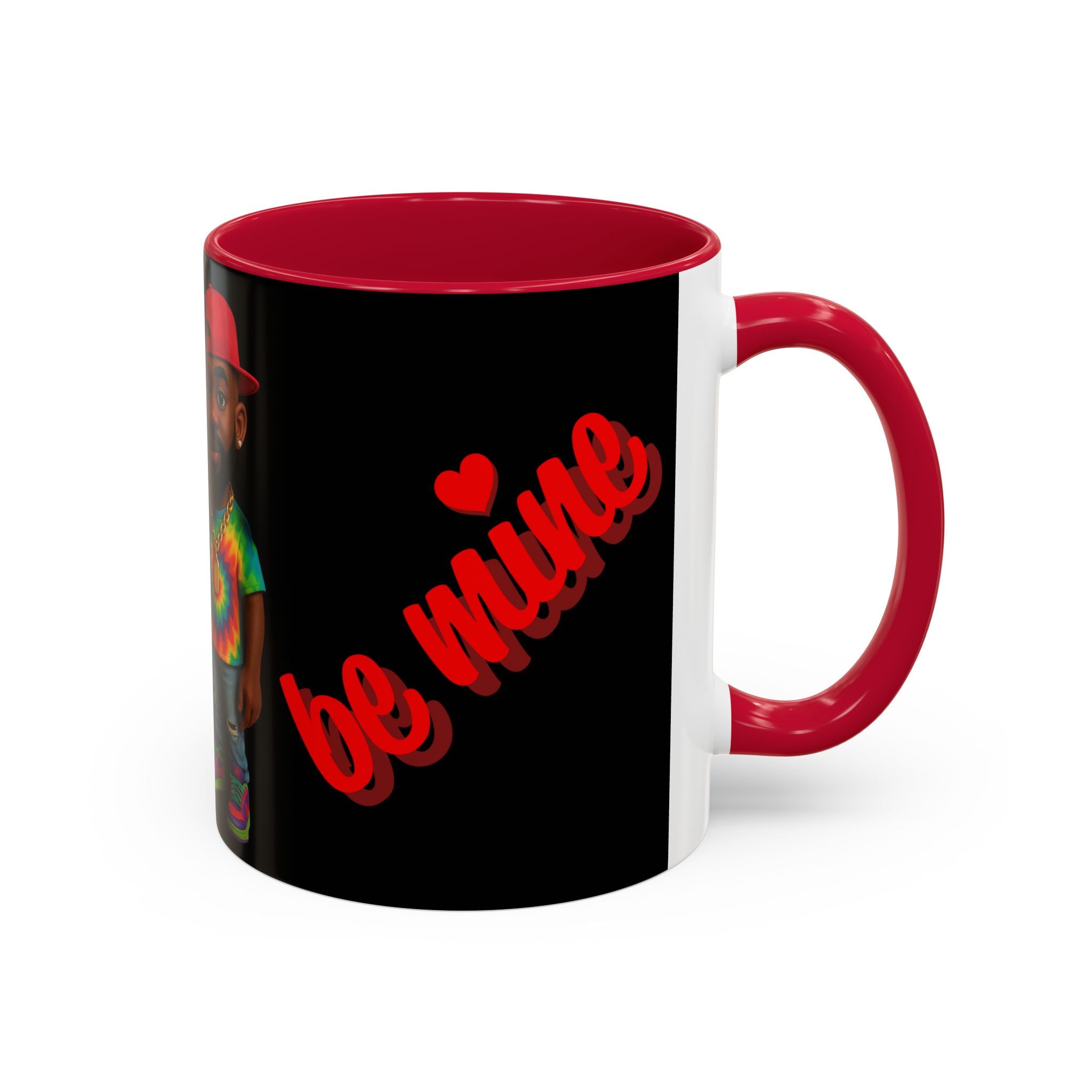 Colorful Be Mine Mug - Fun Couple Design, Perfect Gift for Love and Friendship