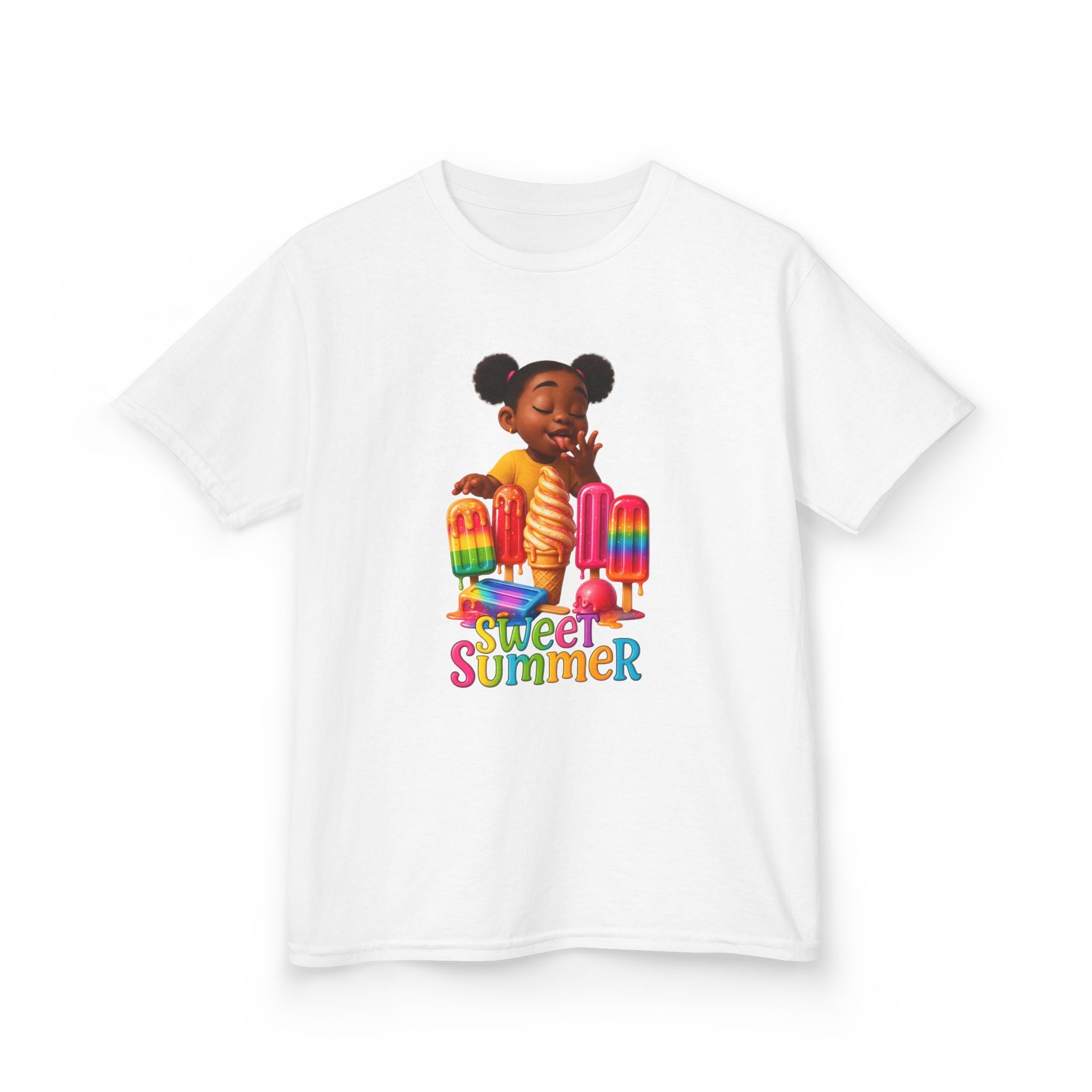 Kids Summer Ice Cream Tee - "Sweet Summer" Graphic T-Shirt