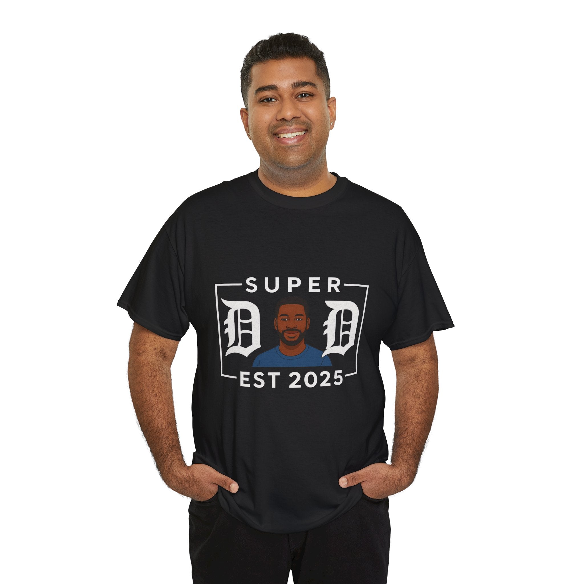 Super Dad Unisex Heavy Cotton Tee – Perfect Gift for Father's Day and Celebrations