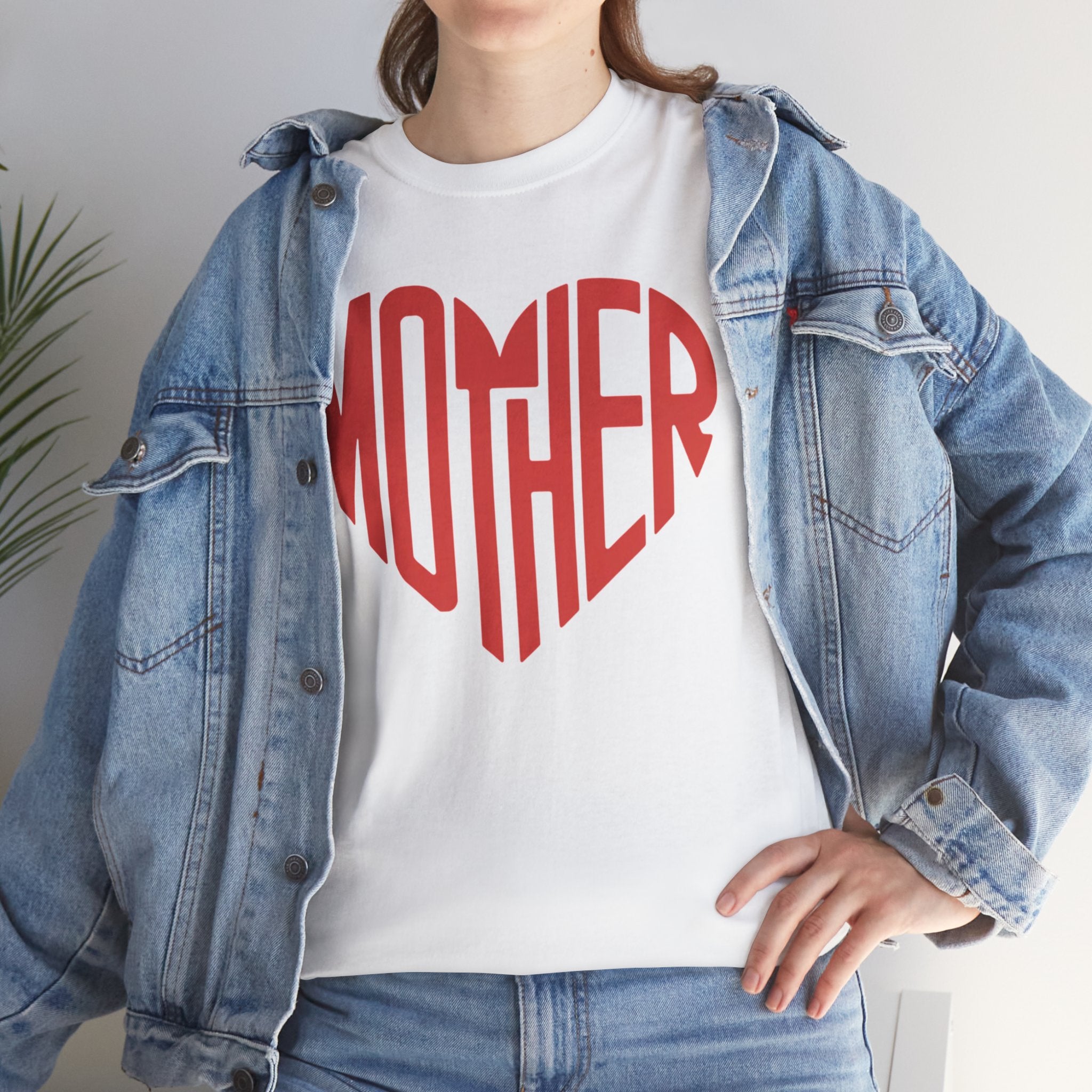 Mother Heart Unisex Heavy Cotton Tee - Perfect Gift for Mother's Day