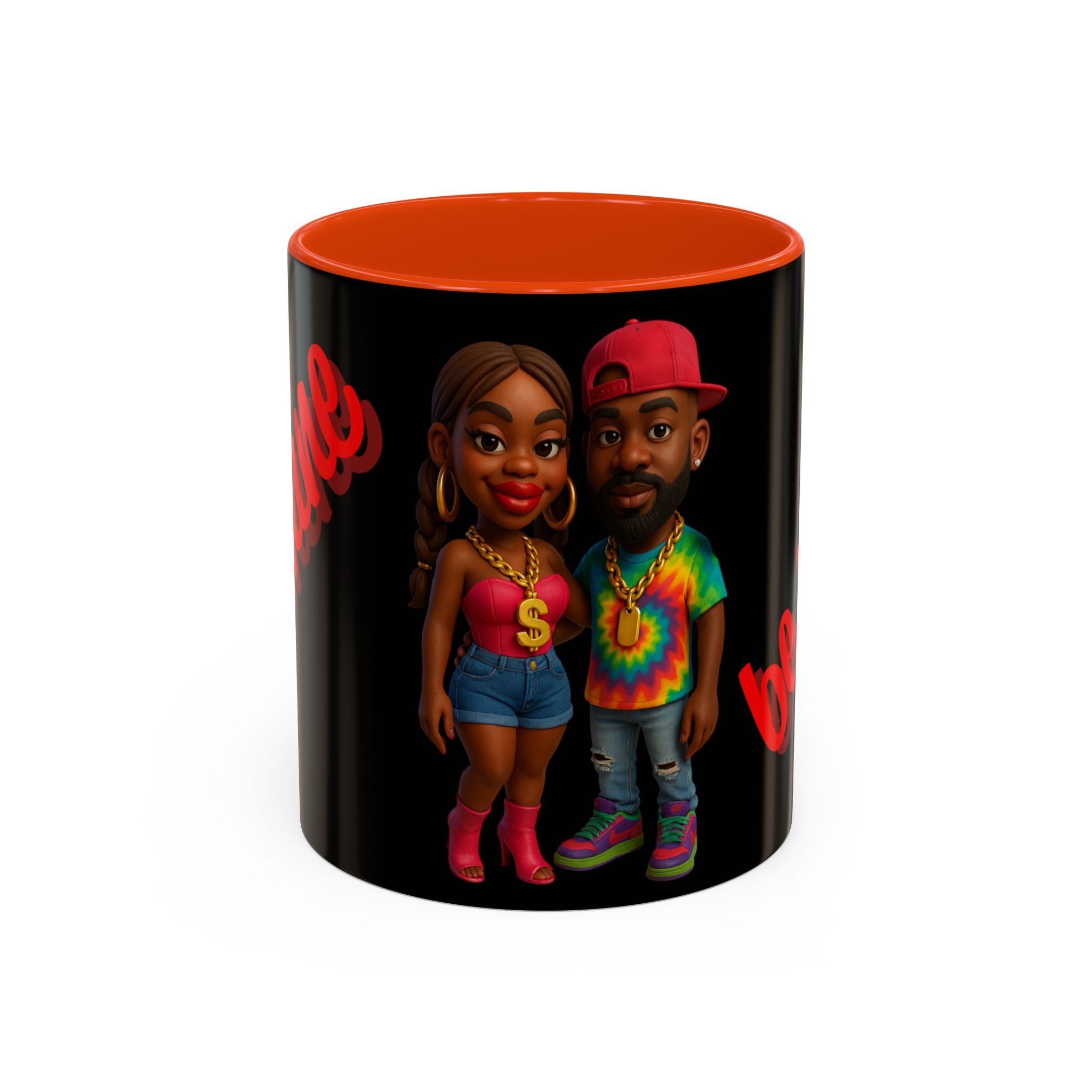 Colorful Be Mine Mug - Fun Couple Design, Perfect Gift for Love and Friendship
