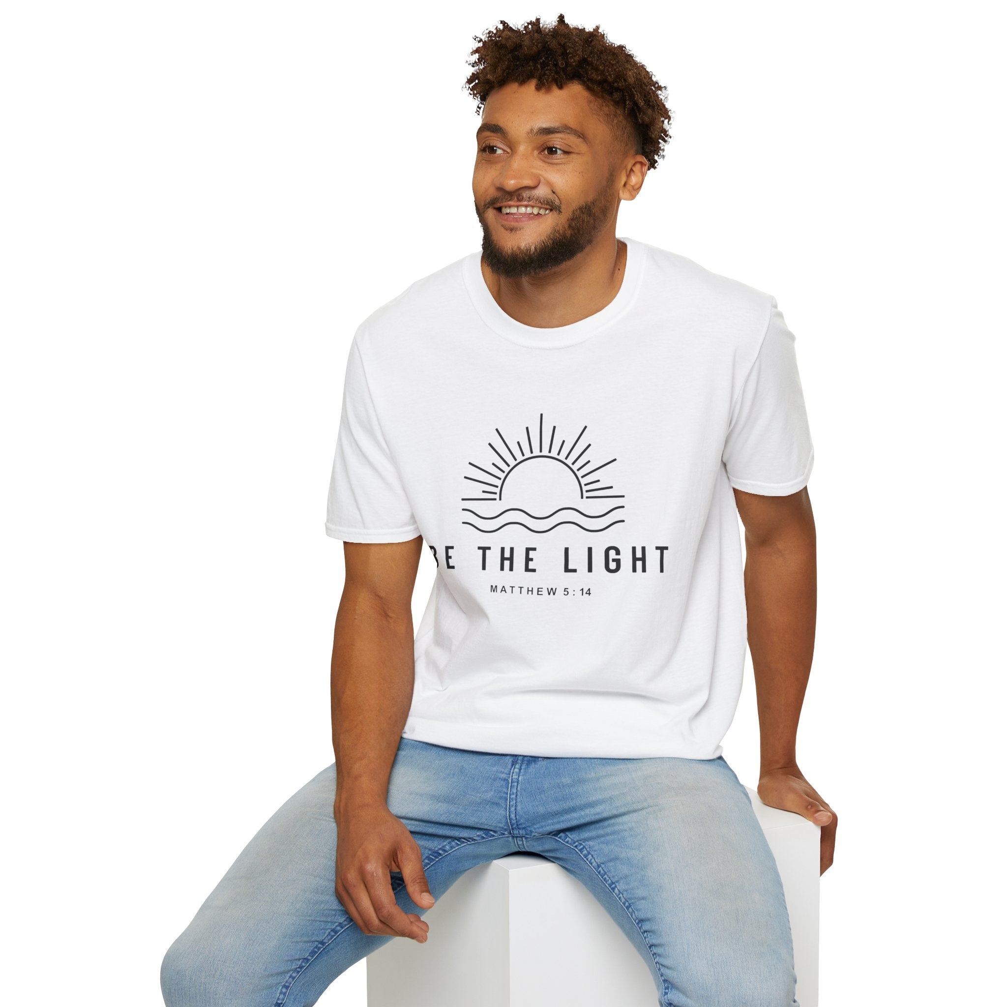 Be The Light Unisex T-Shirt - Inspirational Christian Apparel, Faith-Based Gift, Summer Wear, Positive Vibes, Matthew 5:14