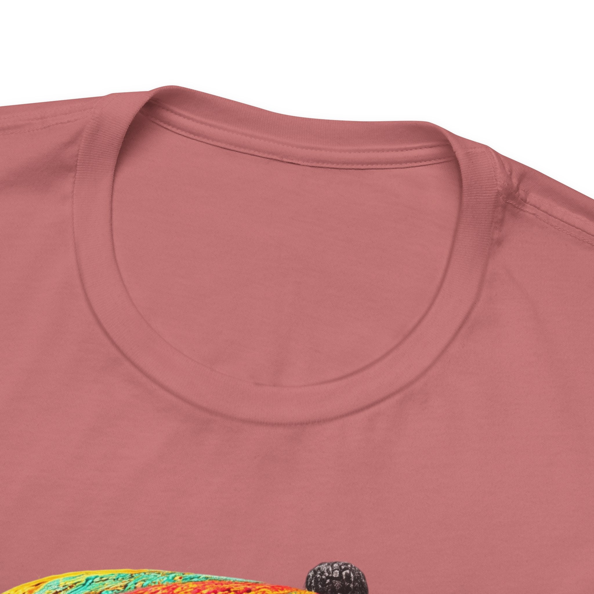 Cute Dog Graphic Tee — Rasta Hat Puppy Portrait T-Shirt