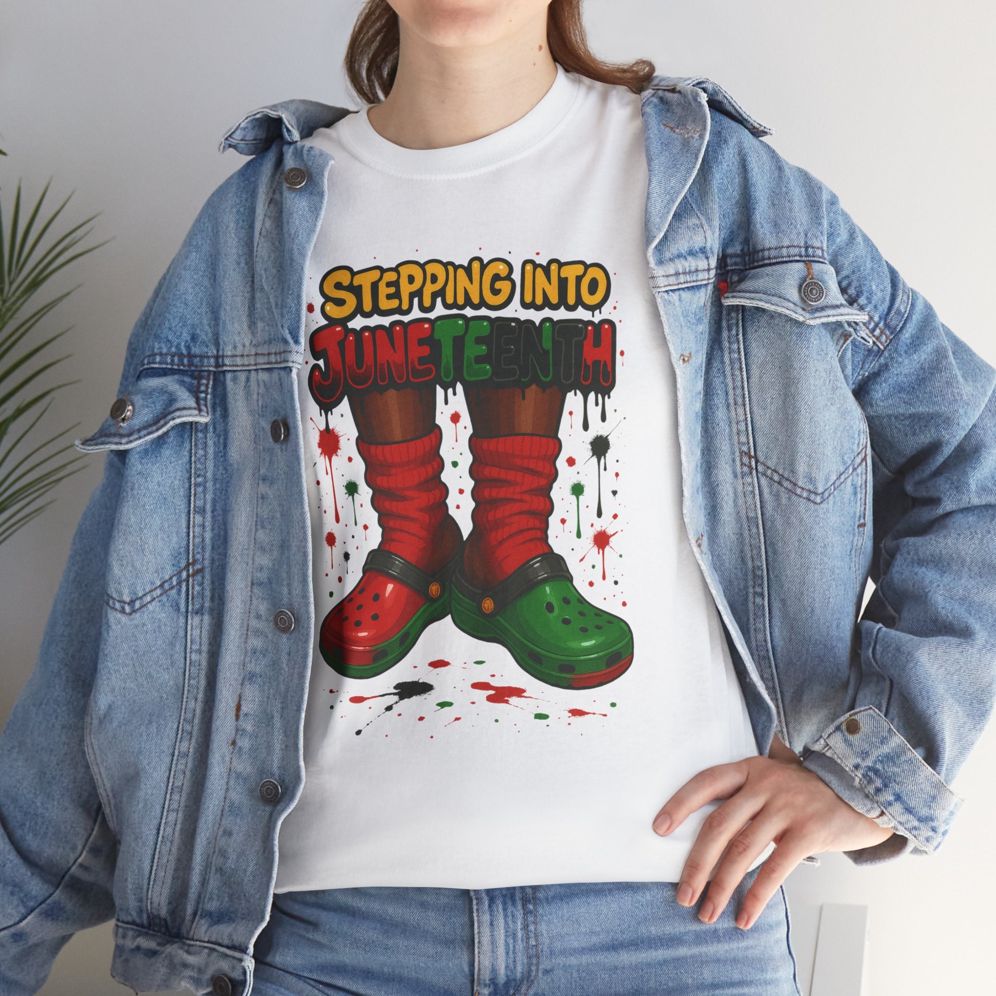 Stepping into the Holiday Spirit Tee - Fun Unisex Cotton T-Shirt, Christmas Gift, Holiday Apparel, Festive Wear, Casual Top, Unique Design