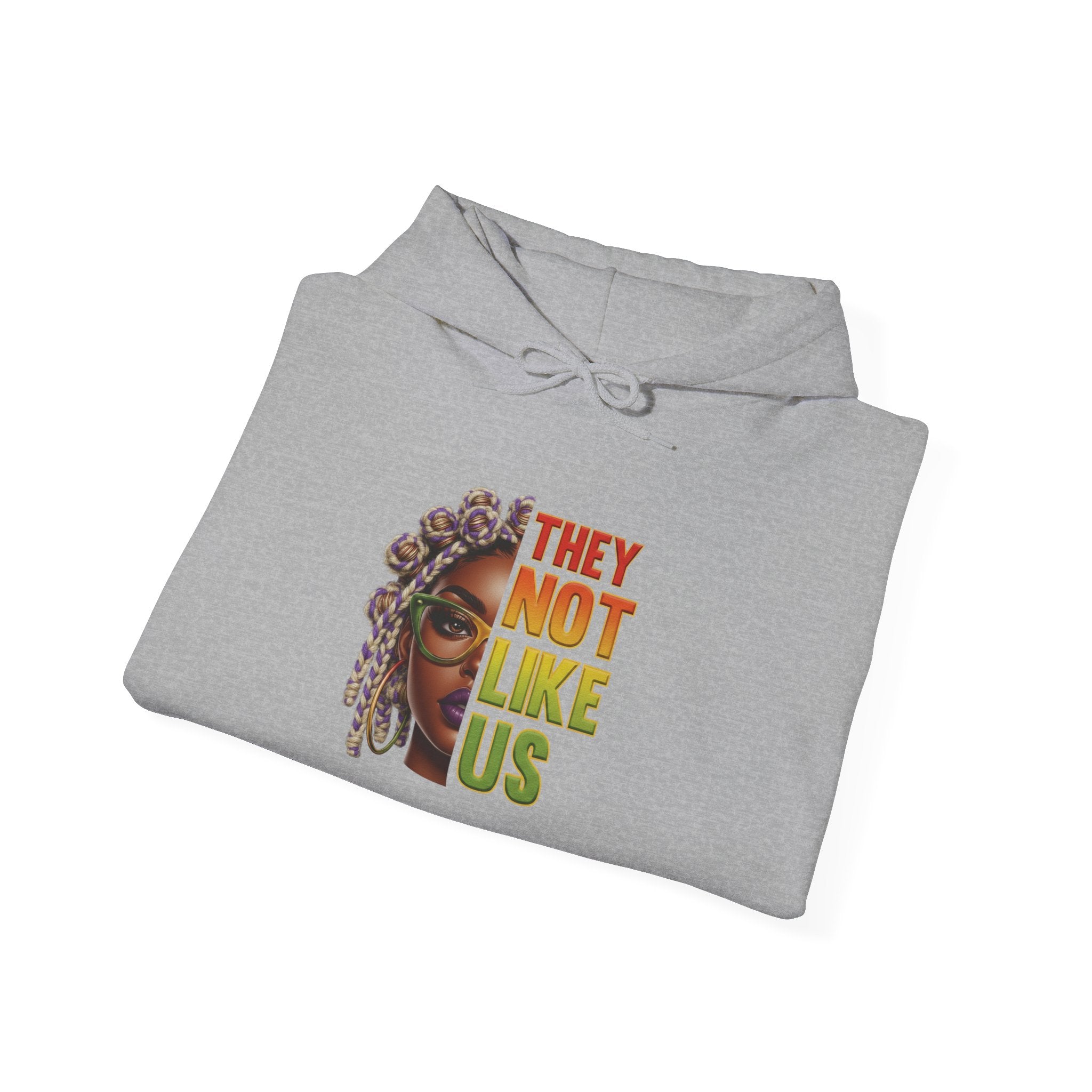 They Not Like Us Hoodie — Afrocentric Statement Pullover