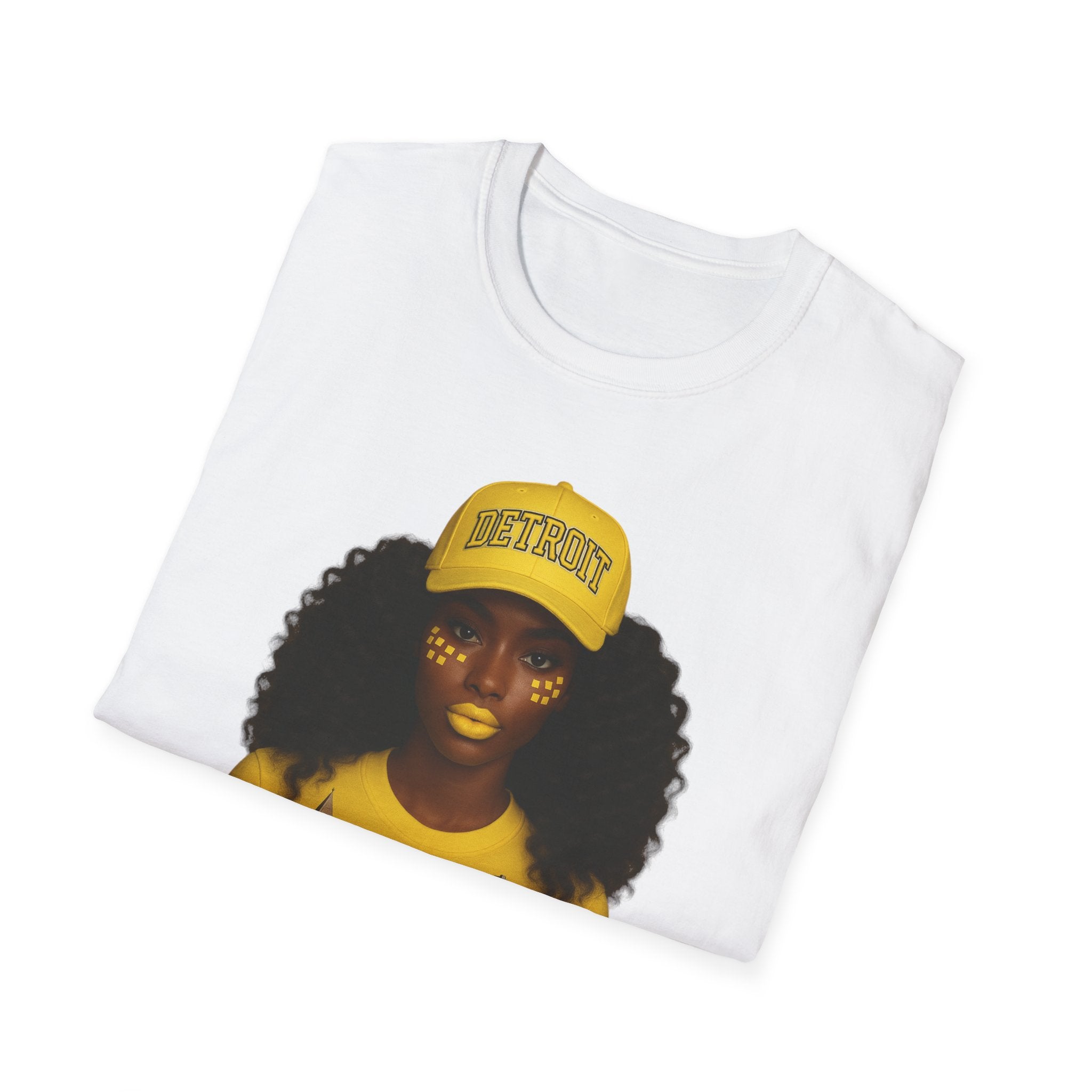 Yellow Cultural Heritage Tee - Detroit City Pride T-Shirt, Unisex Graphic Tee, Vintage Style Shirt, Gift for Music Lovers, Festival Apparel