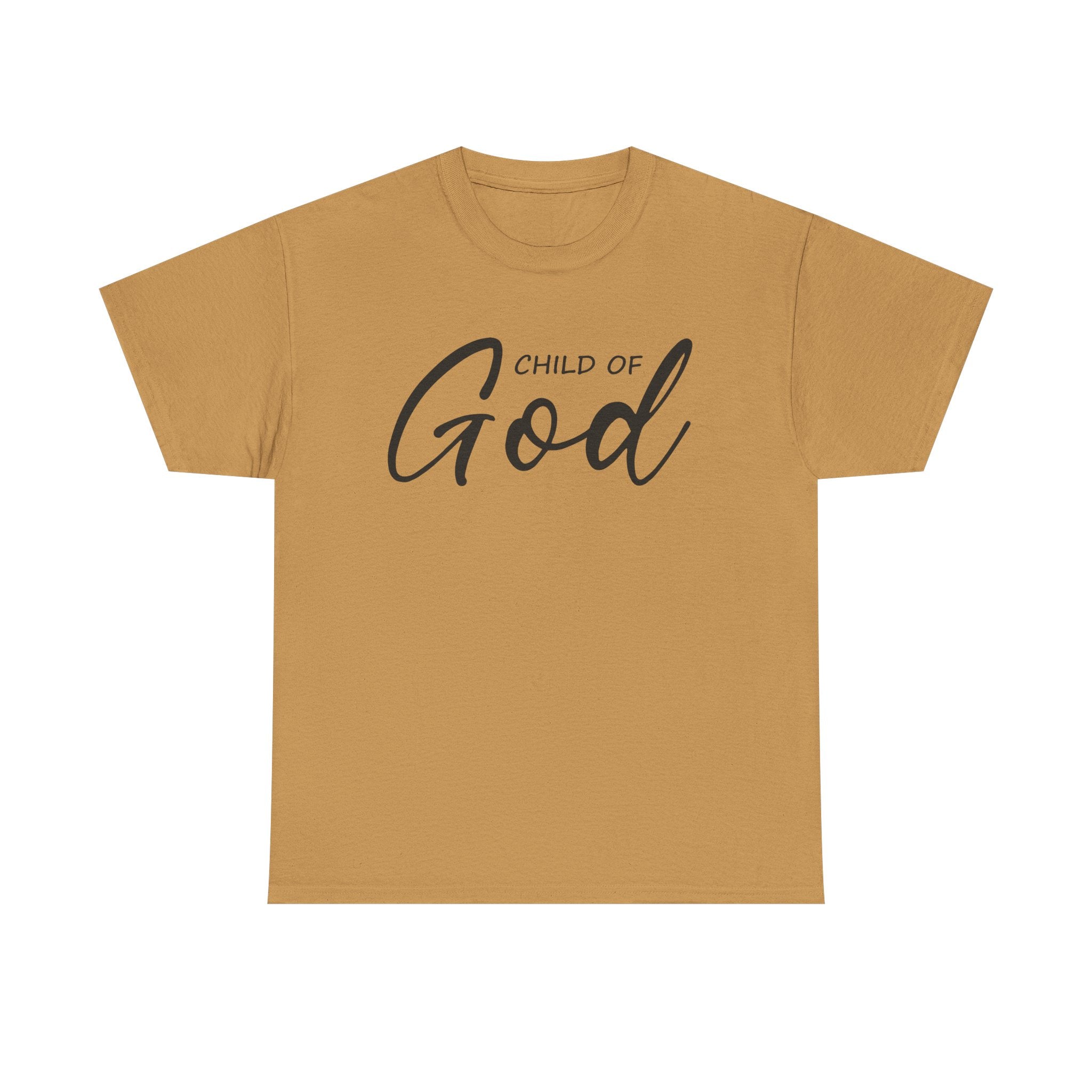 Child of God Unisex Heavy Cotton Tee - Faith T-Shirt, Spiritual Gift, Church Events, Casual Wear, Everyday Comfort