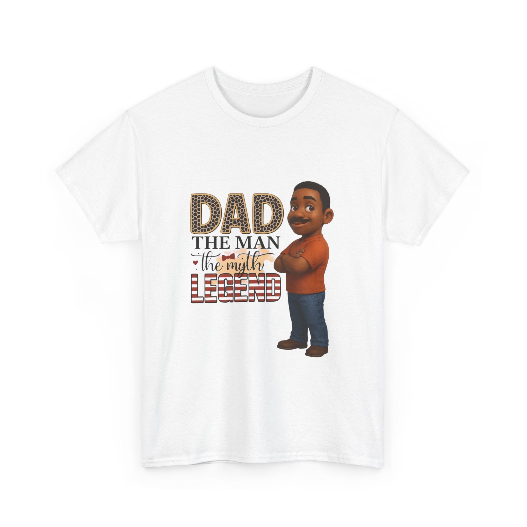 Dad The Man The Myth Legend Unisex Heavy Cotton Tee