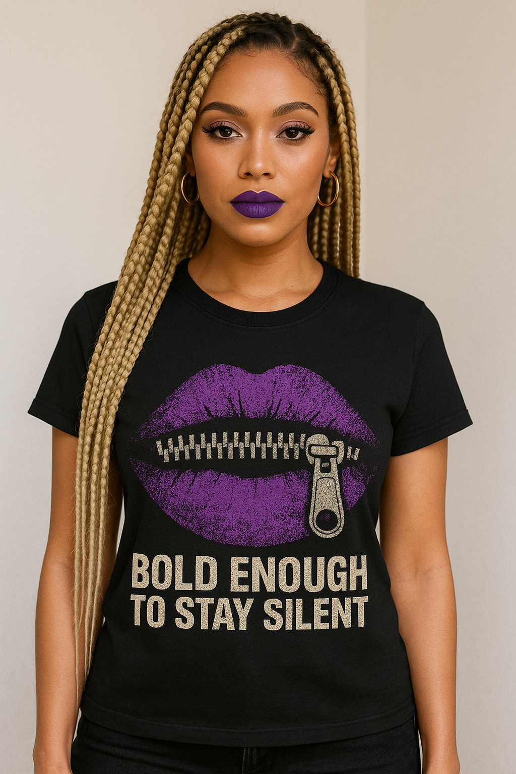 Bold Enough Women's Tee - Statement Top for Confident Voices