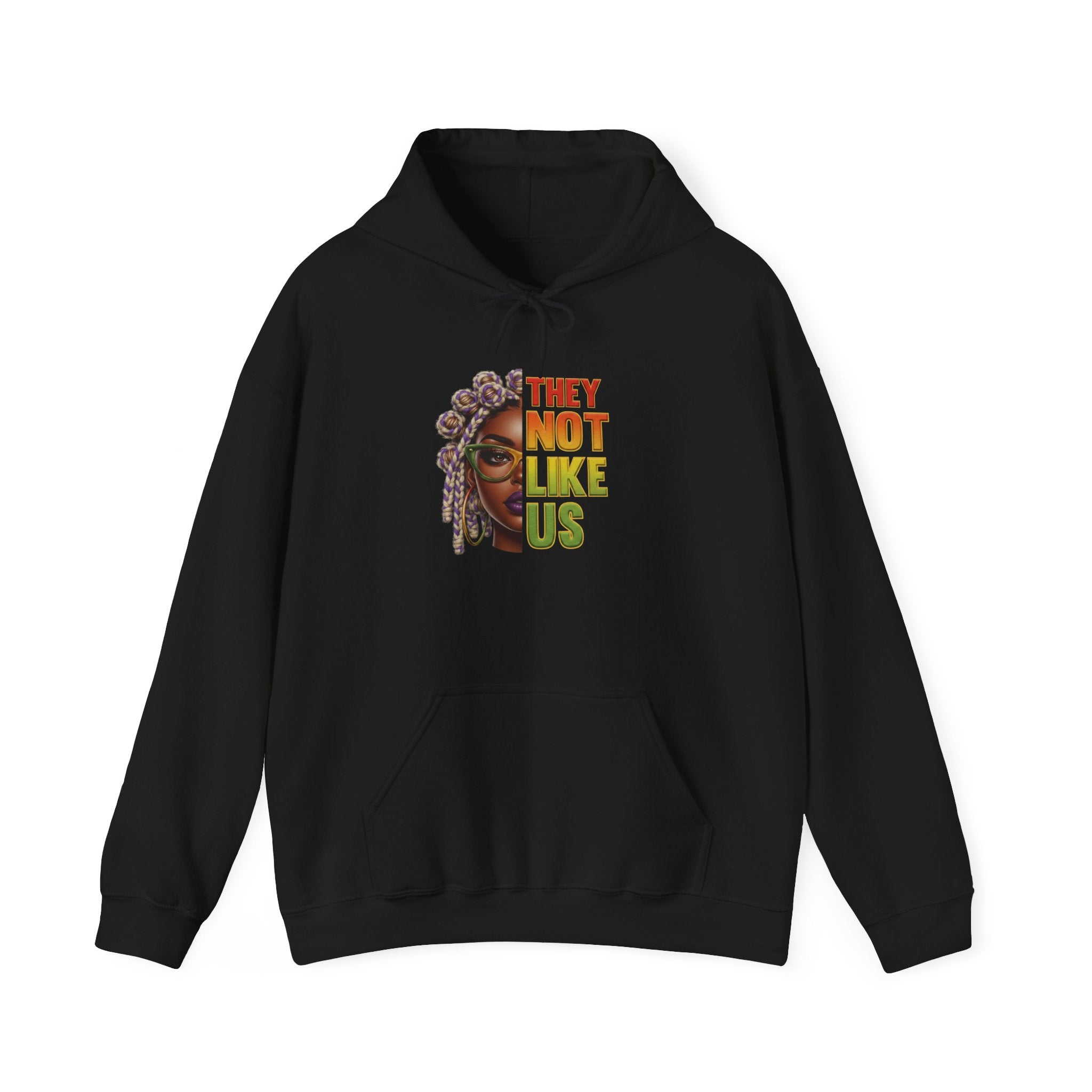 They Not Like Us Hoodie — Afrocentric Statement Pullover