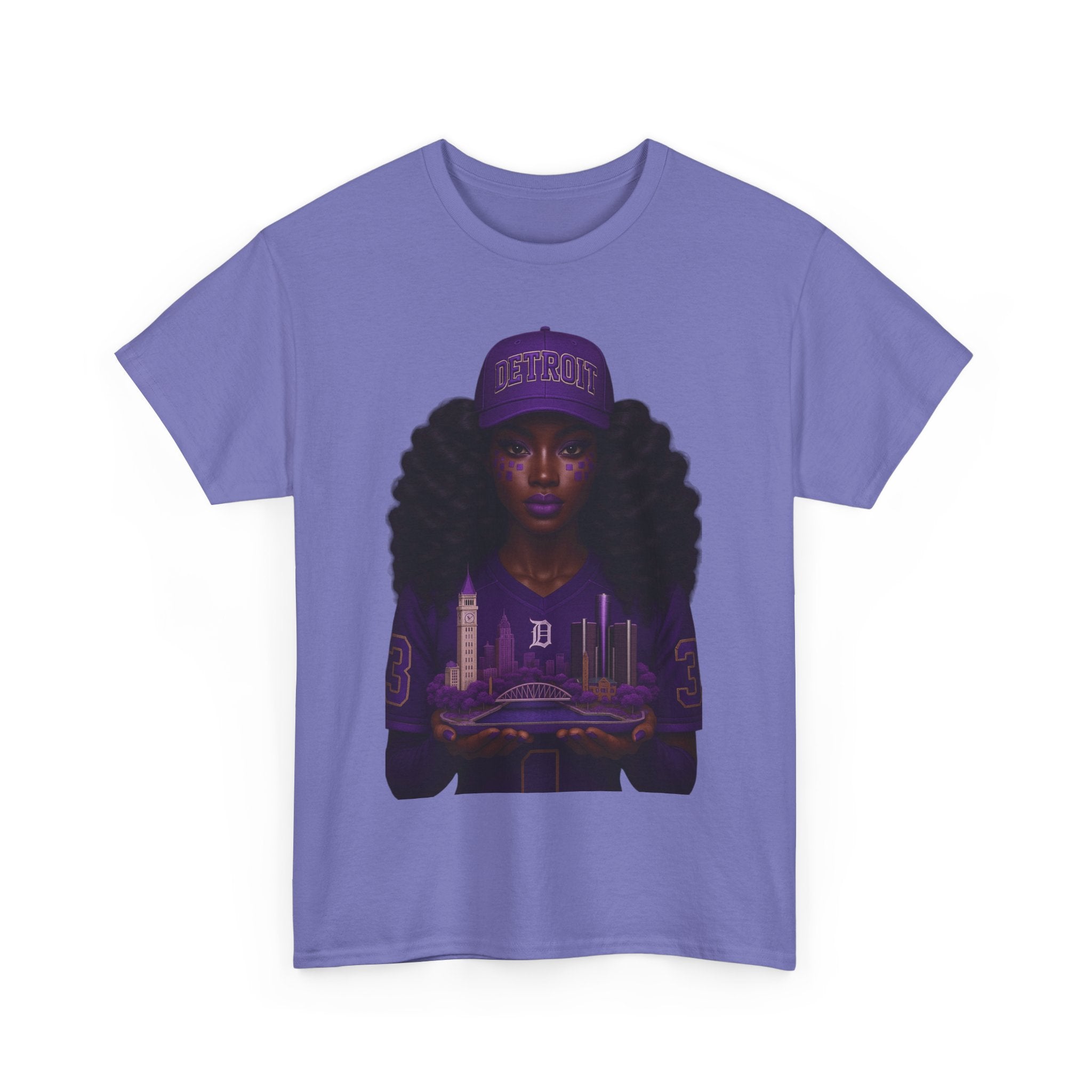 Purple Urban Culture Unisex Tee, Black Girl Magic Shirt, Empowerment T-Shirt, Hip Hop Fashion Top, Streetwear Outfit