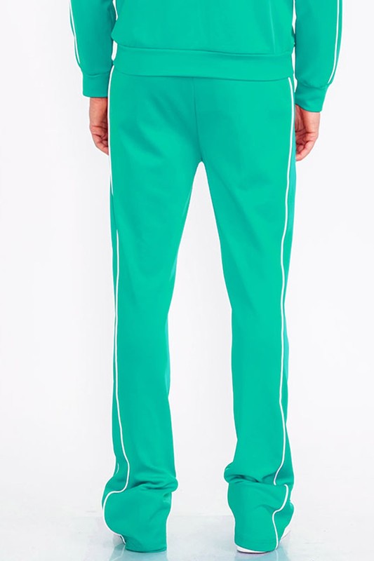 Mens Side Pocket Stacked Flare Pants