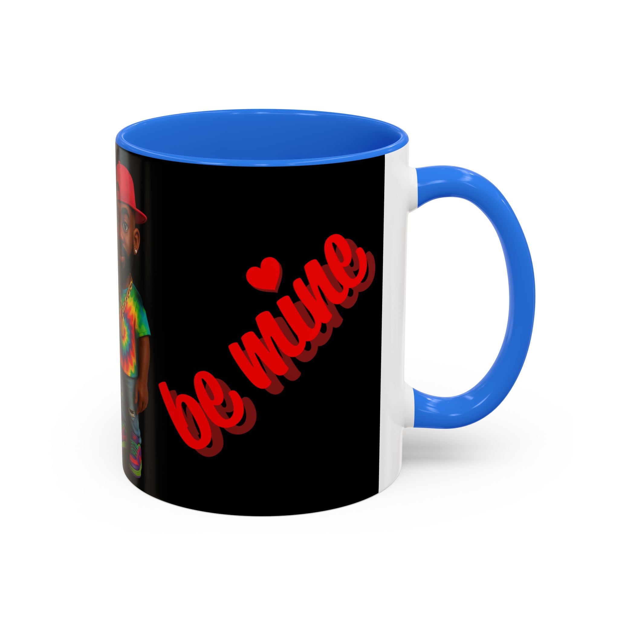 Colorful Be Mine Mug - Fun Couple Design, Perfect Gift for Love and Friendship
