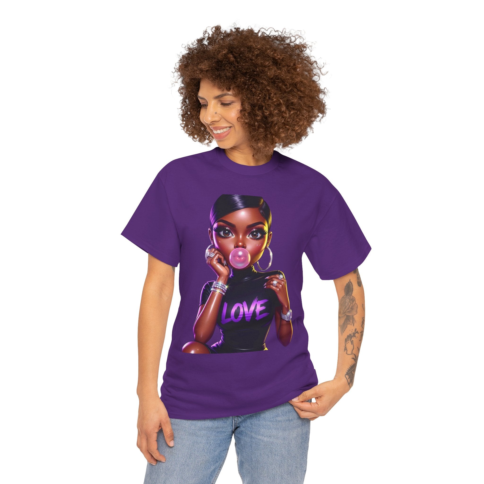 Love Bubblegum Tee — Black Girl Magic Graphic T-Shirt