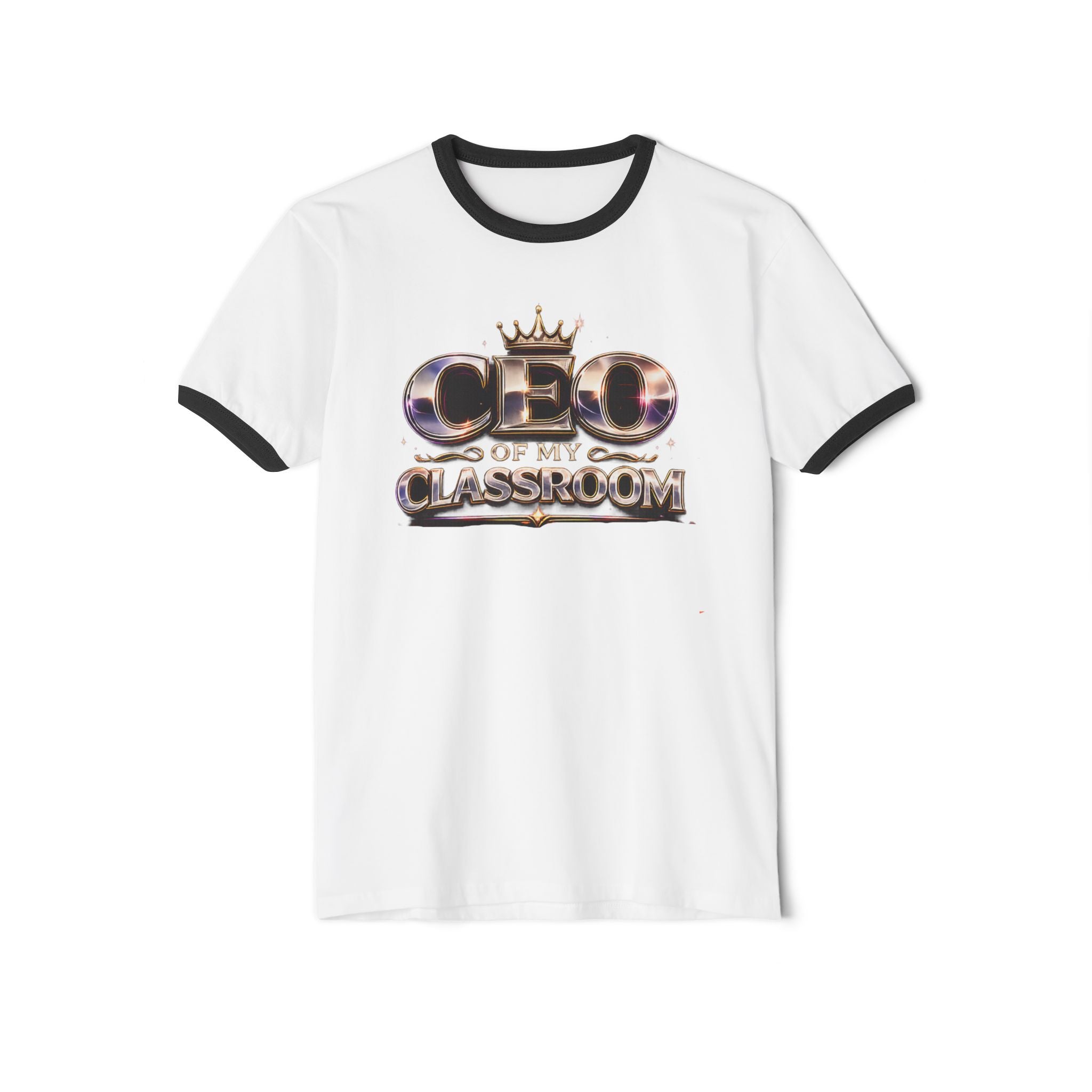 CEO of My Classroom Ringer T-Shirt — Funny Teacher Shirt for Educators