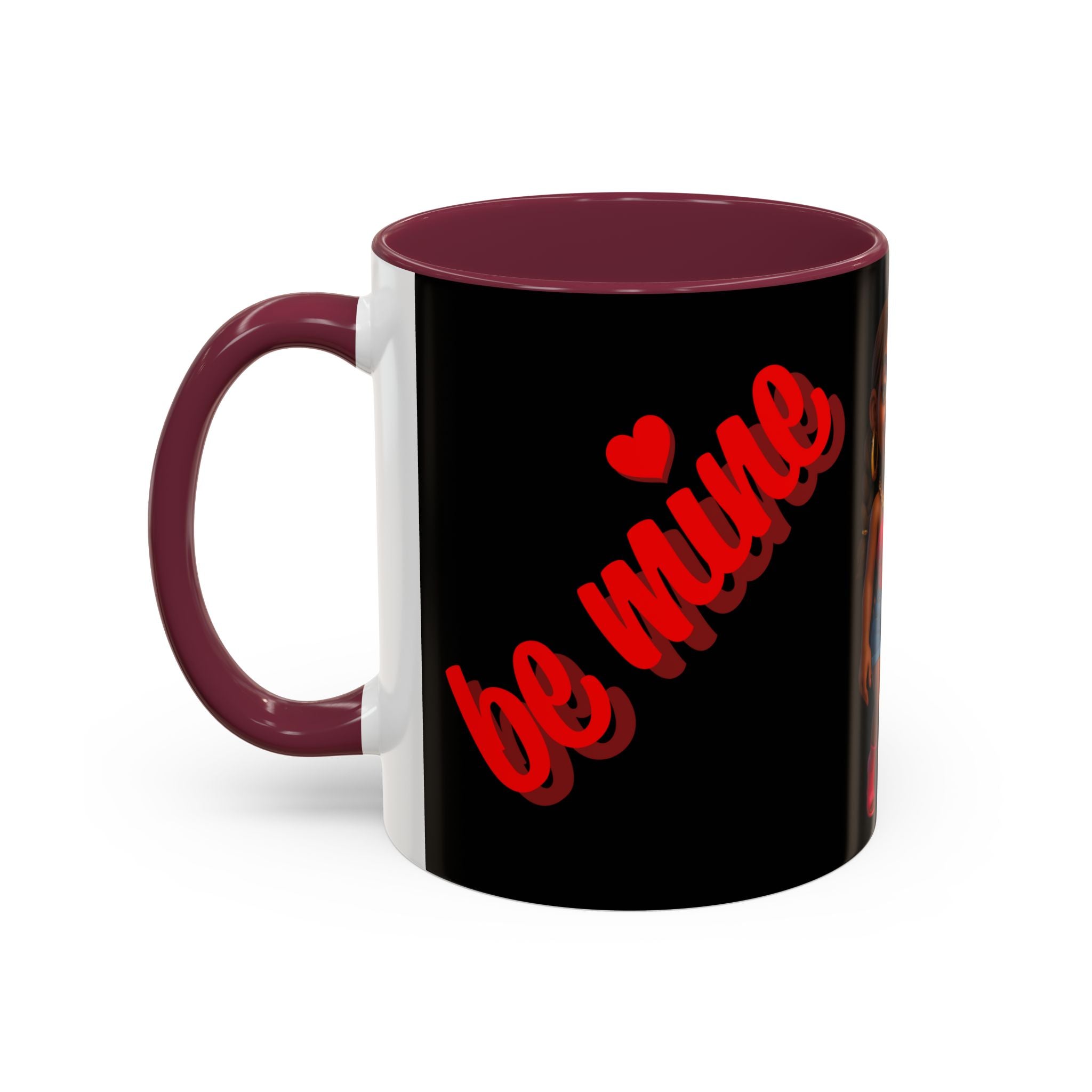 Colorful Be Mine Mug - Fun Couple Design, Perfect Gift for Love and Friendship