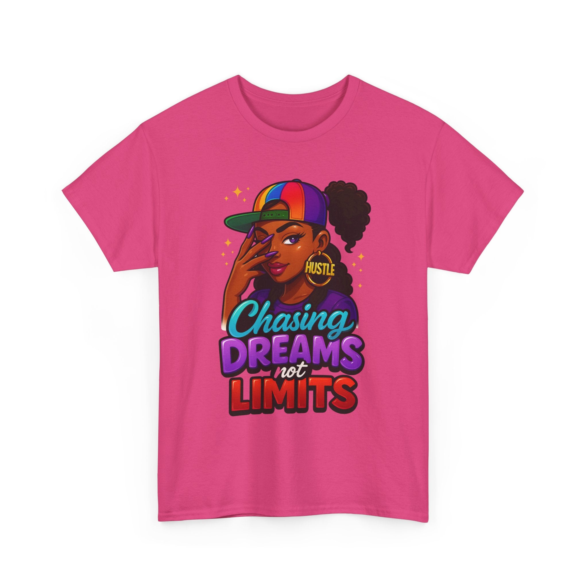 Chasing Dreams Unisex Heavy Cotton Tee - Inspirational Hustle Shirt