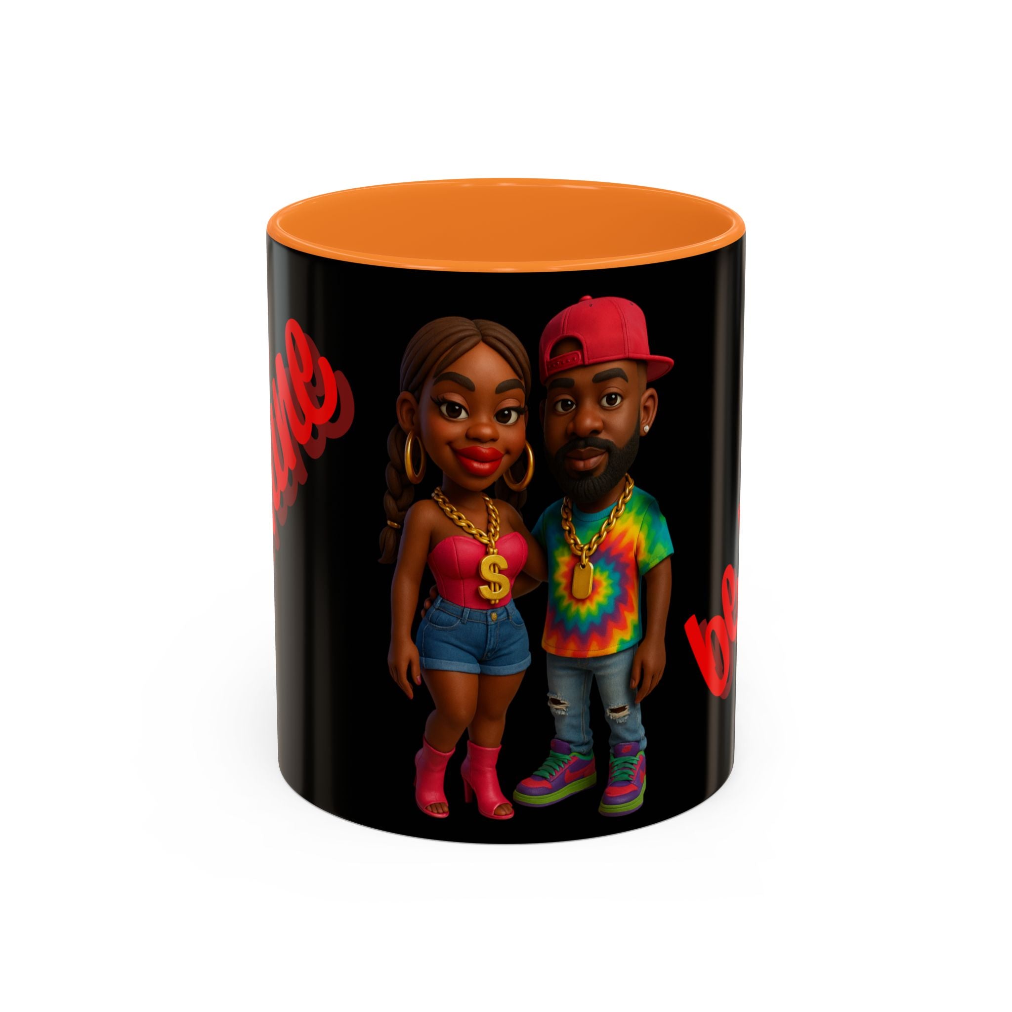 Colorful Be Mine Mug - Fun Couple Design, Perfect Gift for Love and Friendship