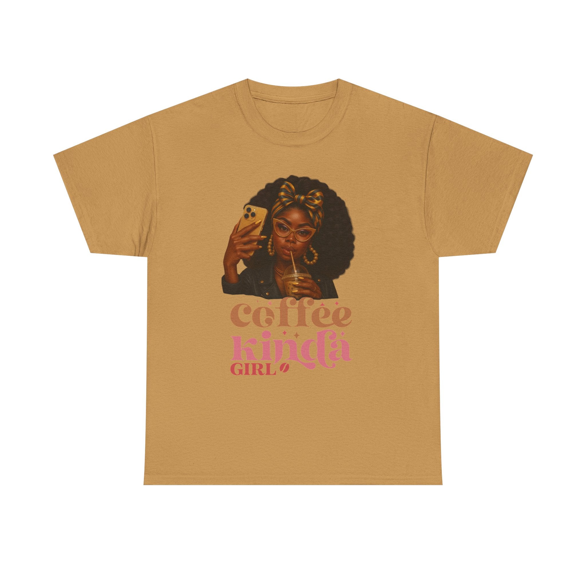 Coffee Kinda Girl Tee – Trendy Cotton T-Shirt for Coffee Lovers