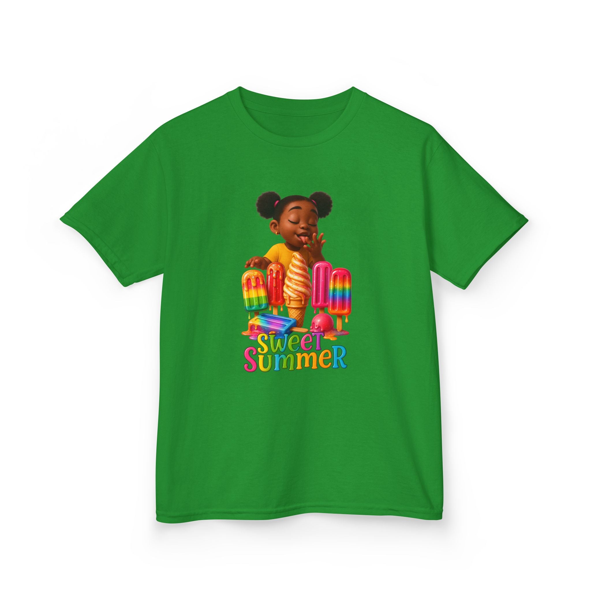 Kids Summer Ice Cream Tee - "Sweet Summer" Graphic T-Shirt